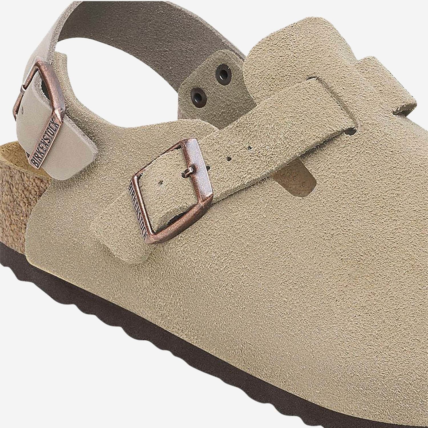 Birkenstock Tokio In Suede In Neutral