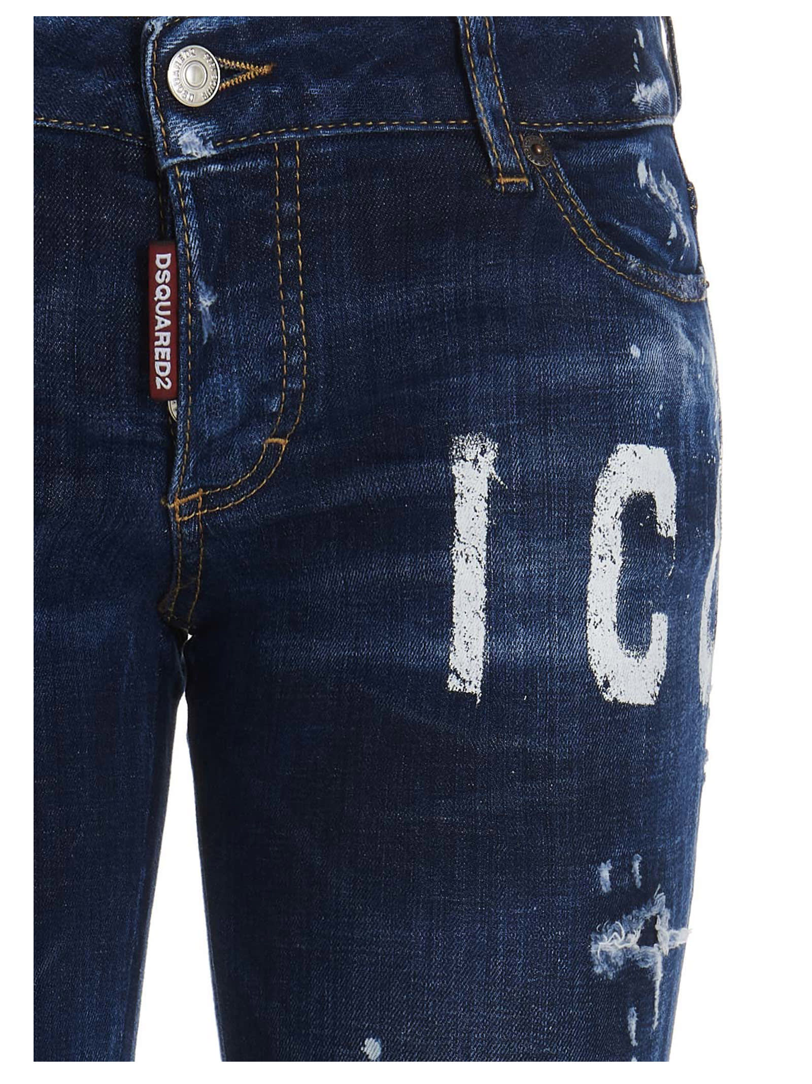 Shop Dsquared2 Jennifer Jeans In Blue