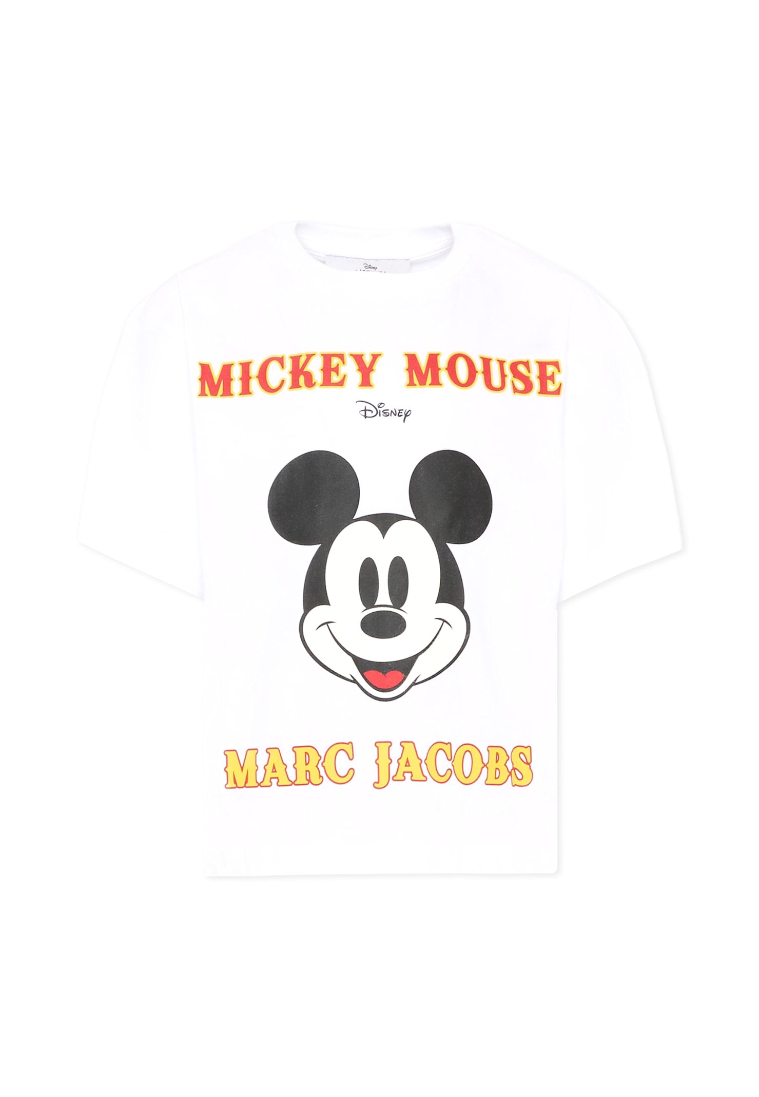 Marc Jacobs White T-shirt For Kids With Mickey Mouse In White