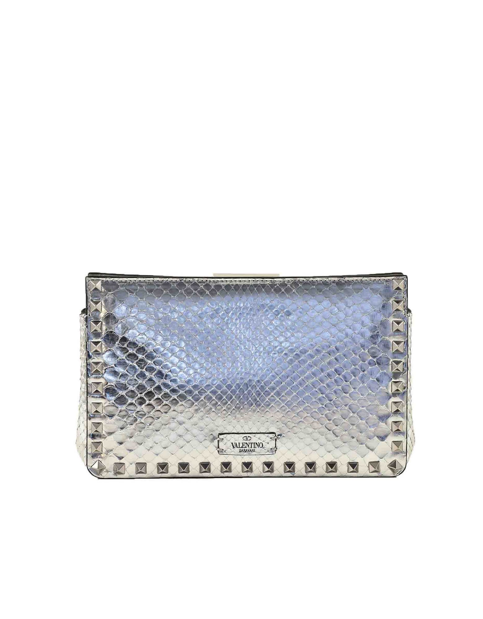 Valentino Womens Silver Handbag