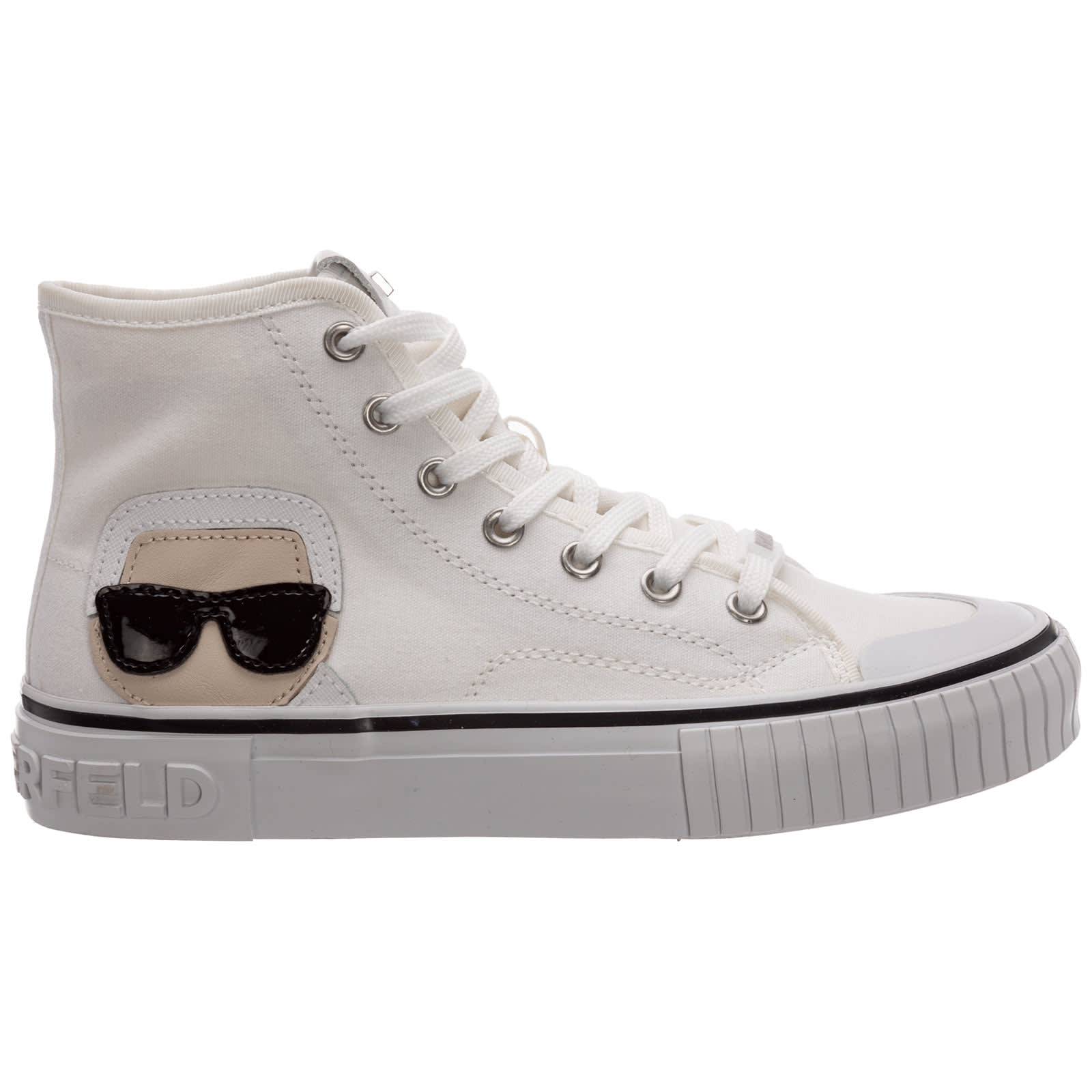 Buy Karl Lagerfeld Kampus High-top Sneakers online, shop Karl Lagerfeld shoes with free shipping
