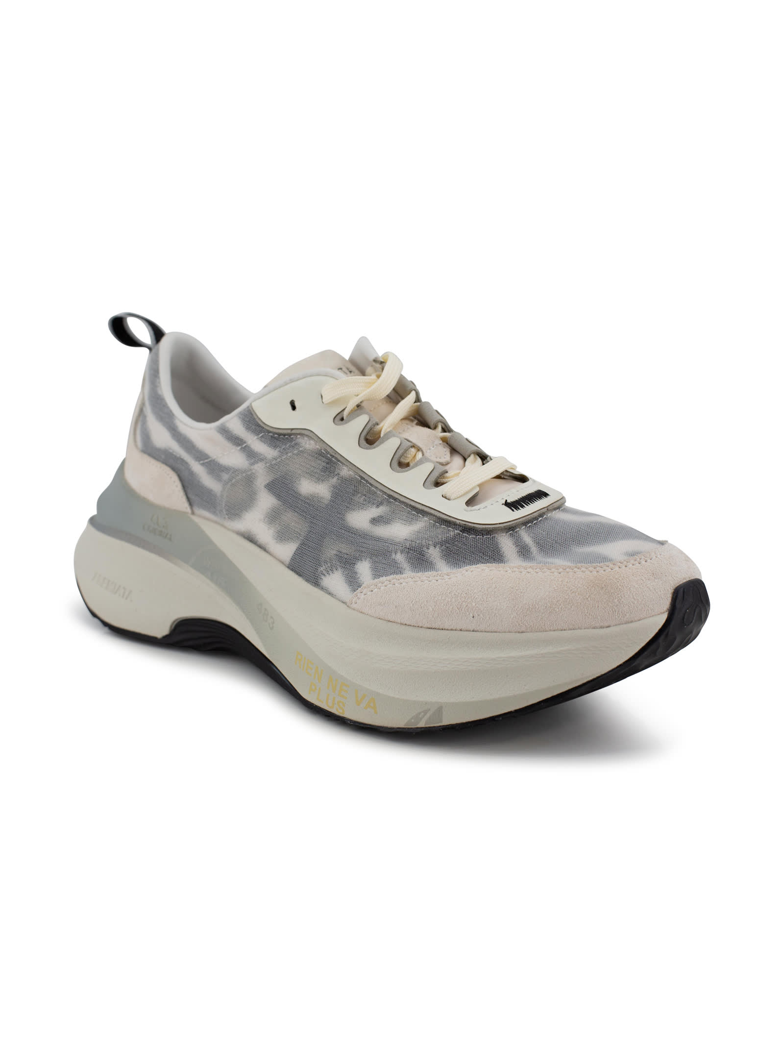 Premiata Hill Timeless Chunky Sneakers In Nude
