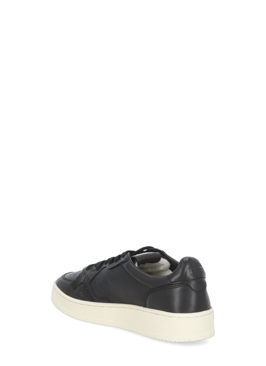 Shop Autry Medalist Leather Sneakers In Black