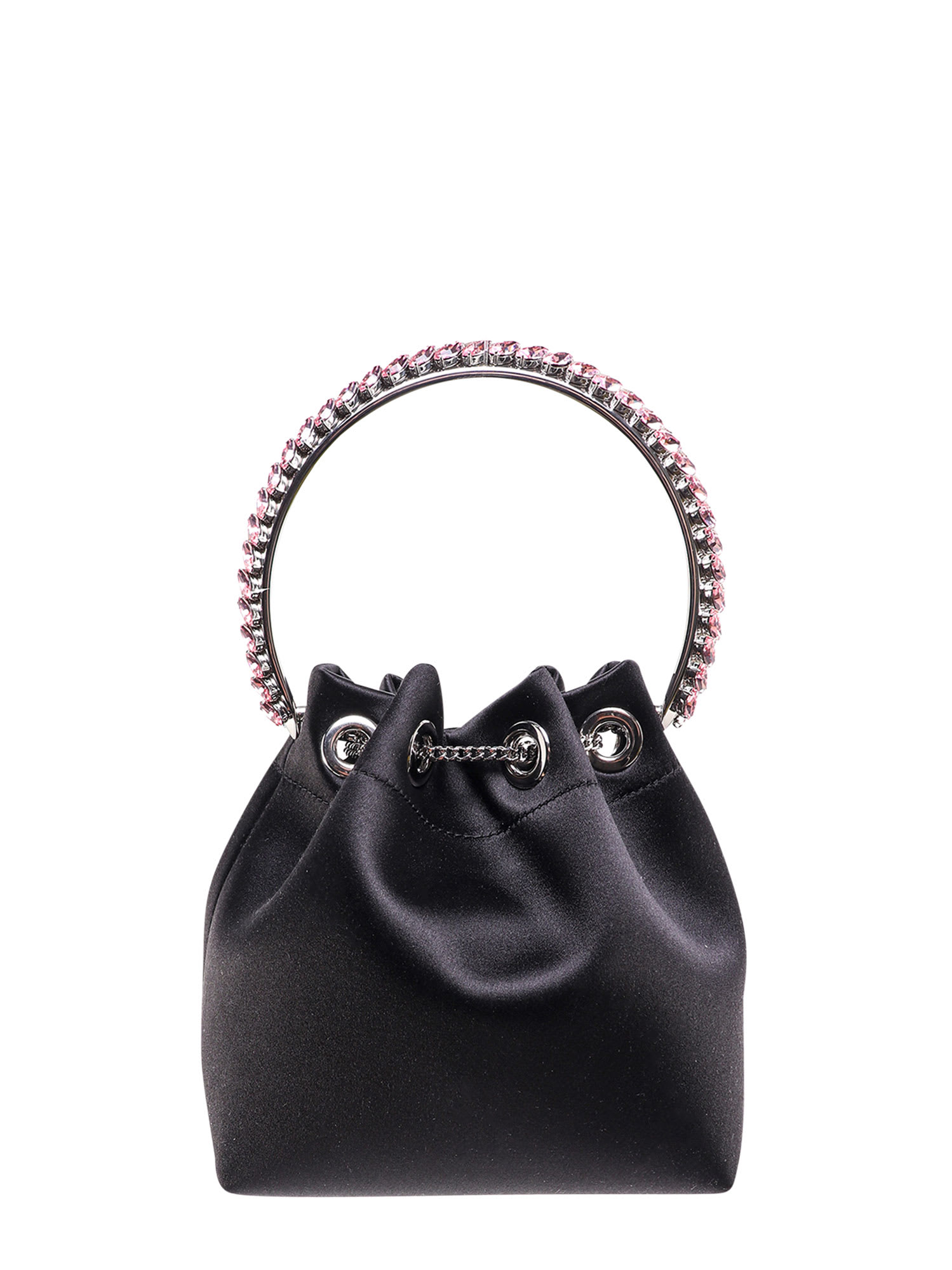 Shop Jimmy Choo Bon Bon Bucket Bag In Black