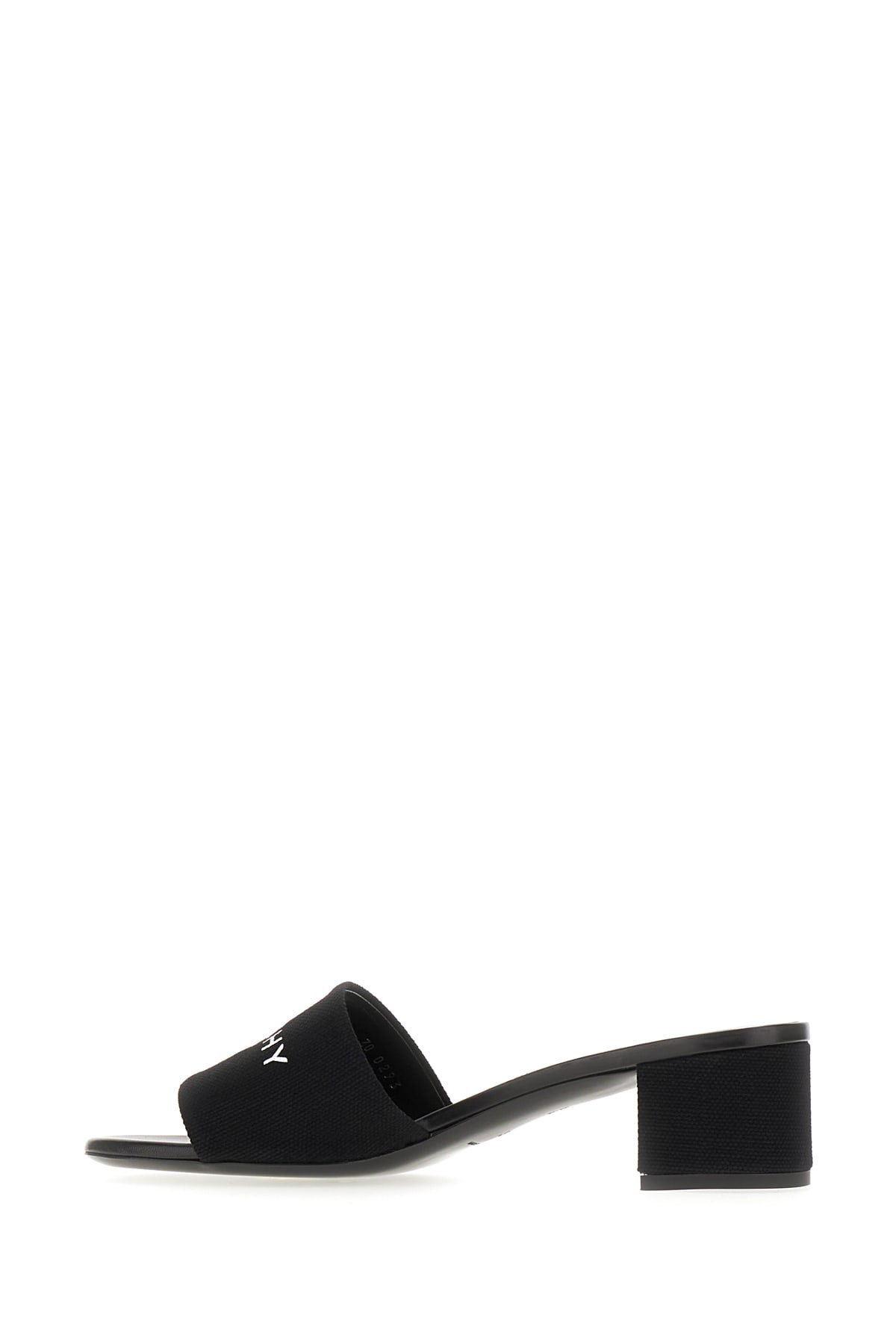 Shop Givenchy Black Leather And Fabric Mules In 001