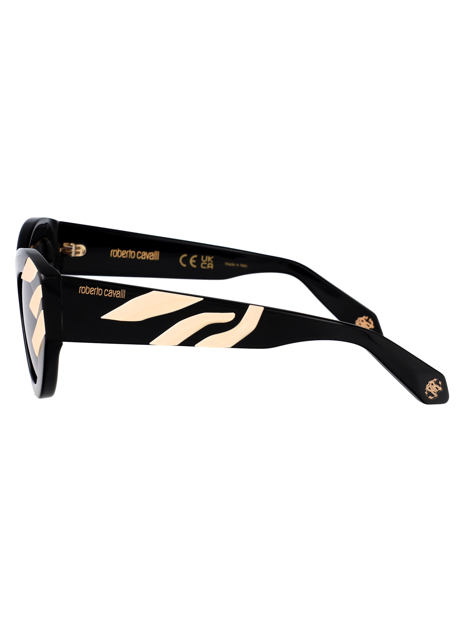 Roberto Cavalli Src009v Sunglasses In Black