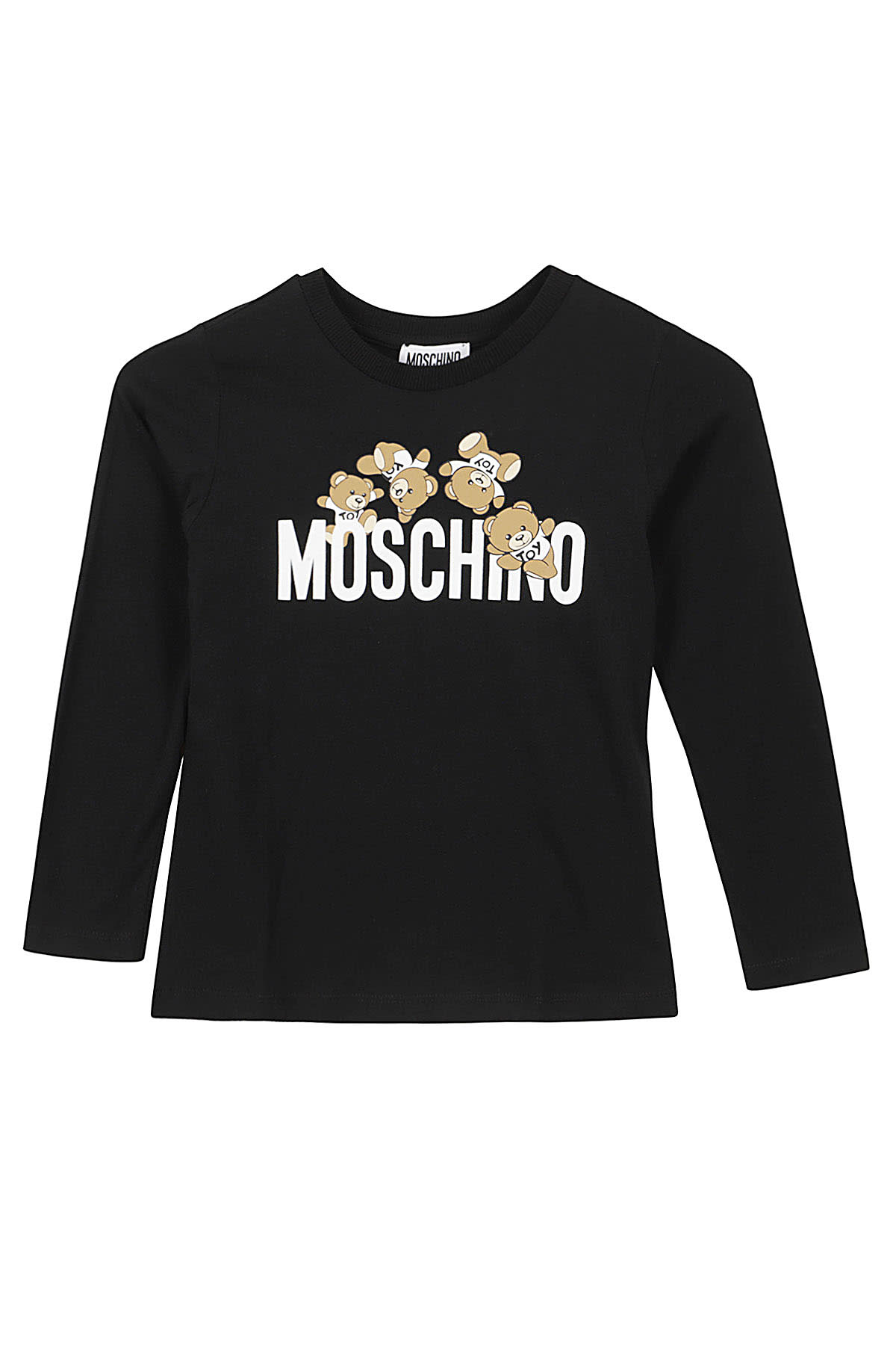 Shop Moschino Tshirt Addition Manica Lunga In Nero