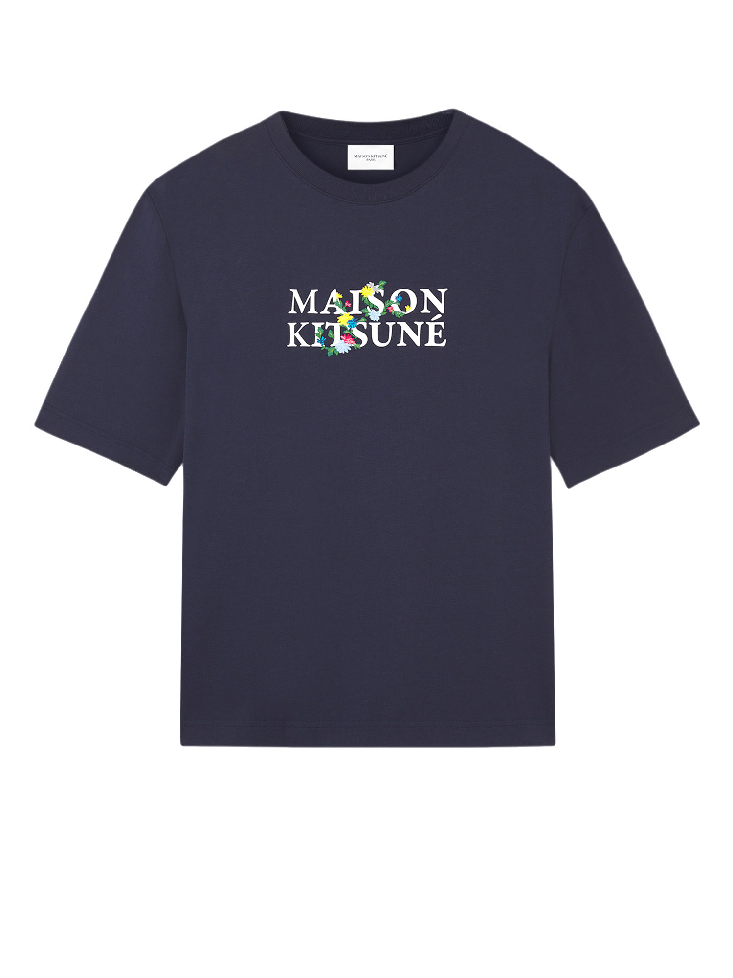 Shop Maison Kitsuné T-shirt In Navy