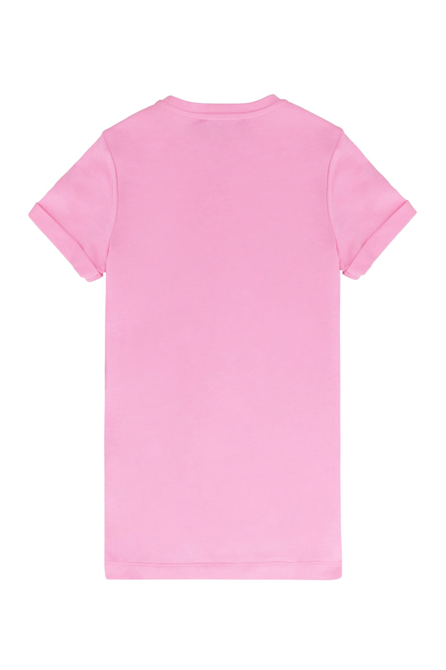 Shop Young Versace Princess Print T-shirt Dress In Fuchsia