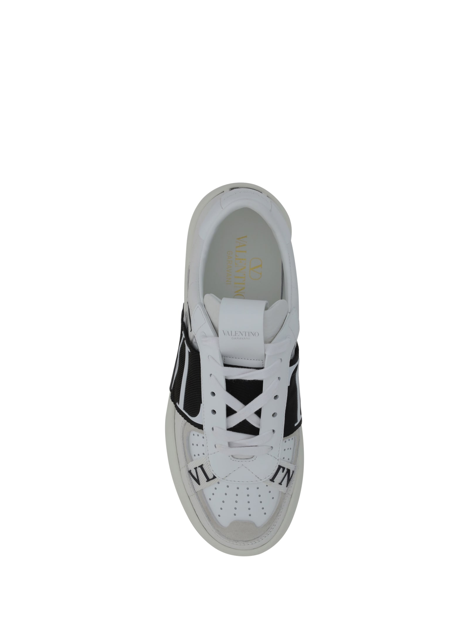 Shop Valentino Garavani Vl7n Sneakers In Bianco/nero-bia/bia/ghiaccio/bia-ne