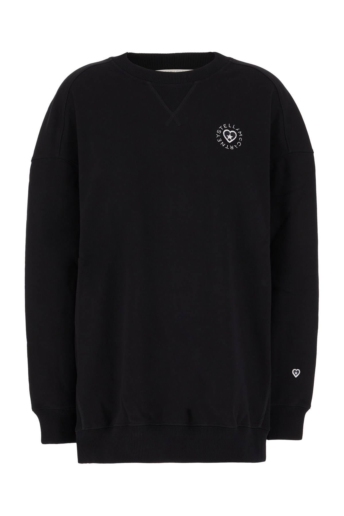 Stella McCartney Black Cotton Oversize Sweatshirt