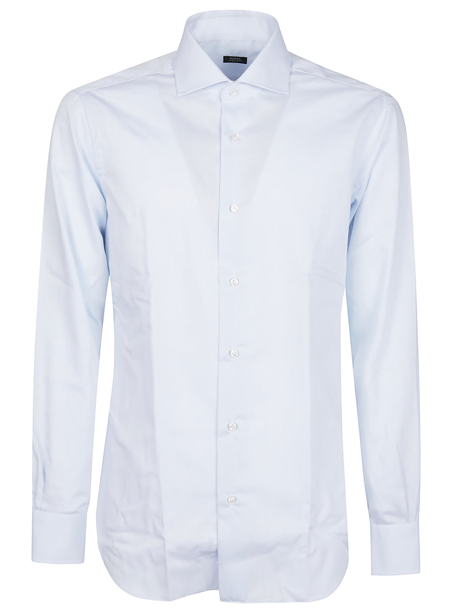 Shop Barba Napoli Neck Shirt In Azzurro