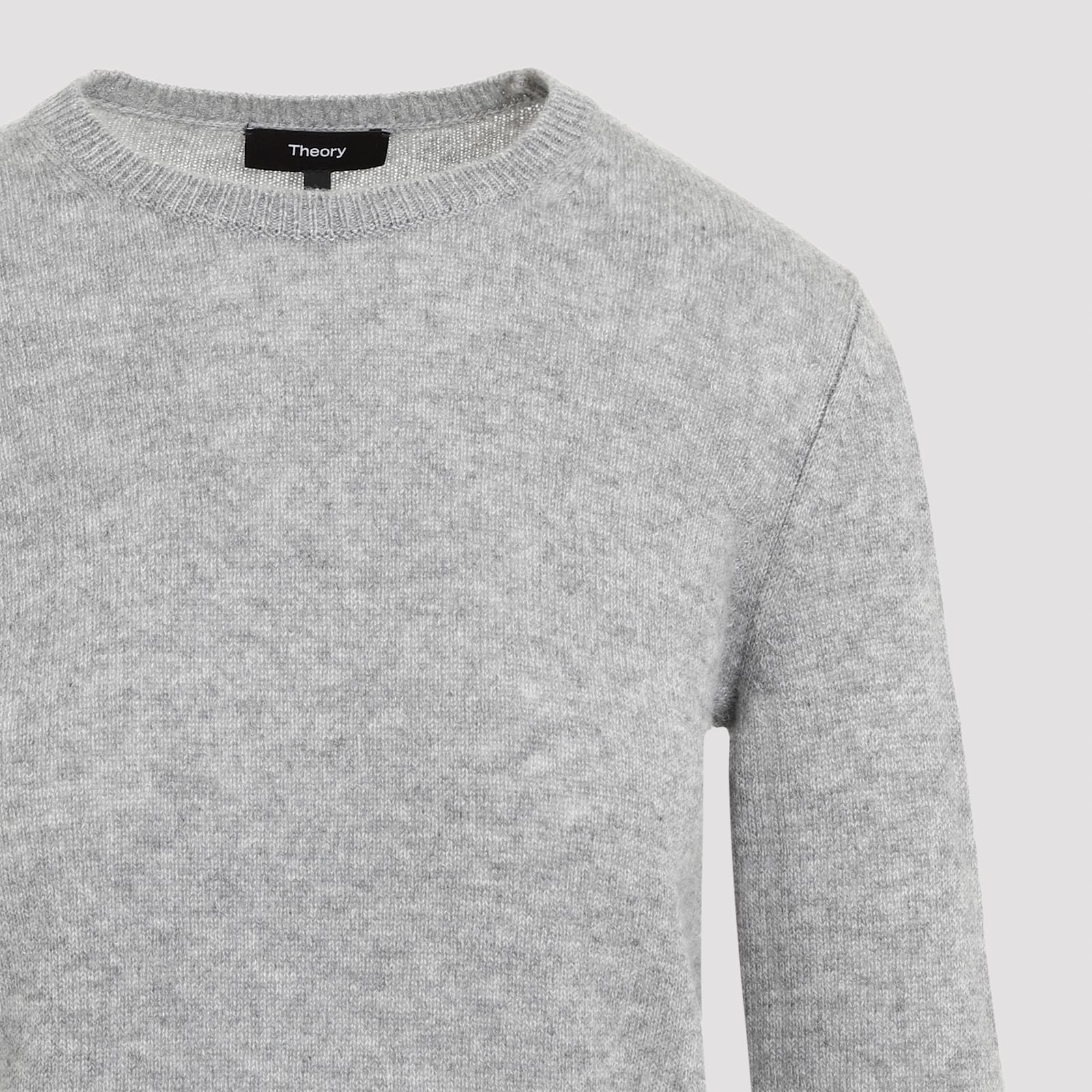 Shop Theory Cashmere Crewneck In Pgm Husky