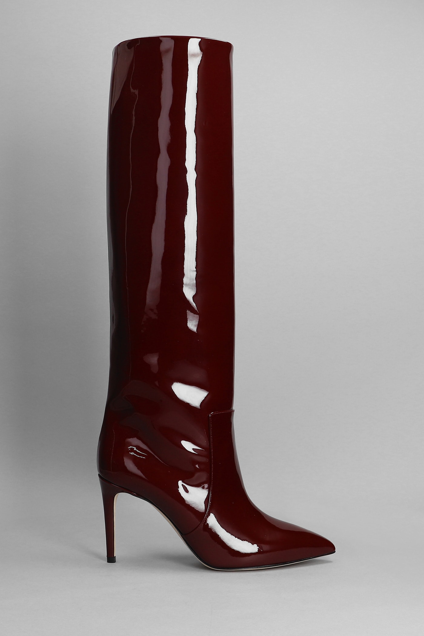 Paris Texas High Heels Boots In Bordeaux Pvc