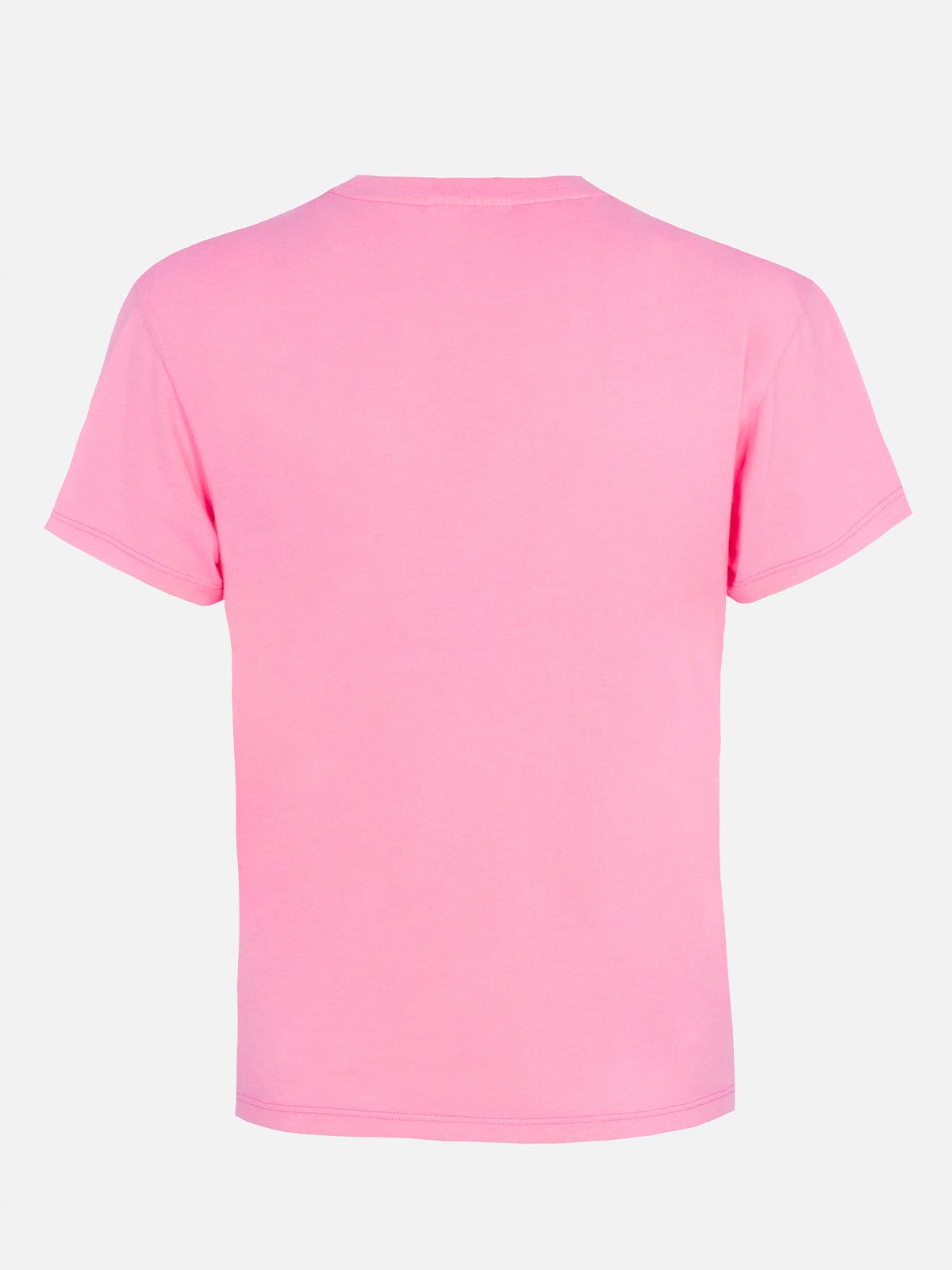 Mc2 Saint Barth Embroidered-motif Cotton T-shirt In Pink