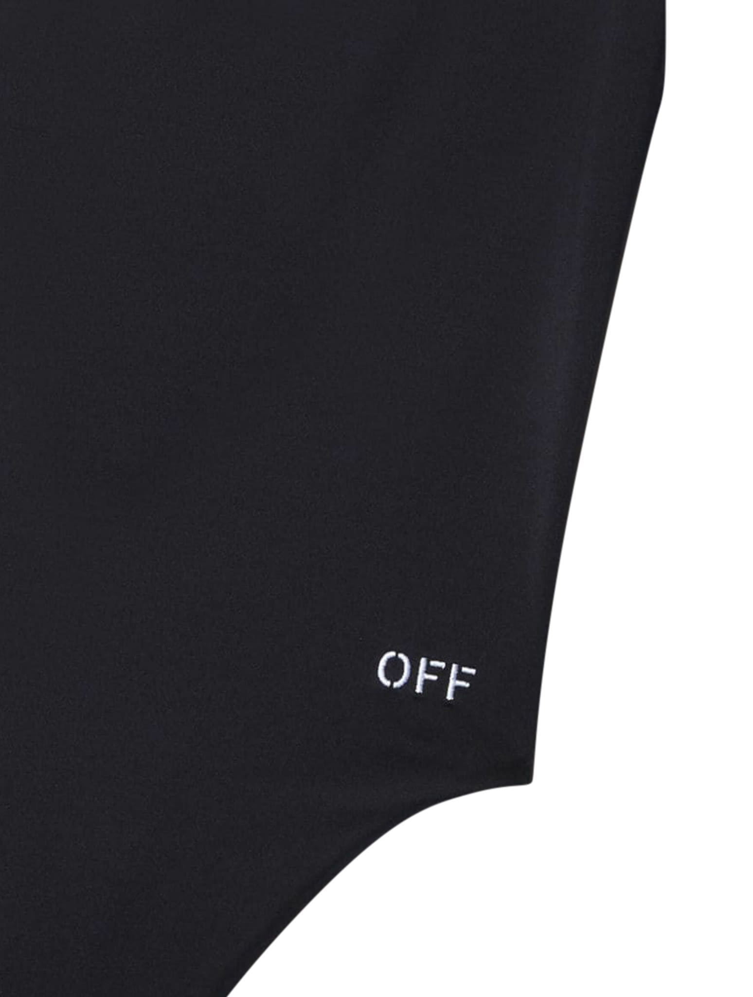 Shop Off-white Off Stamp One Shoulder Swimsu In Black White