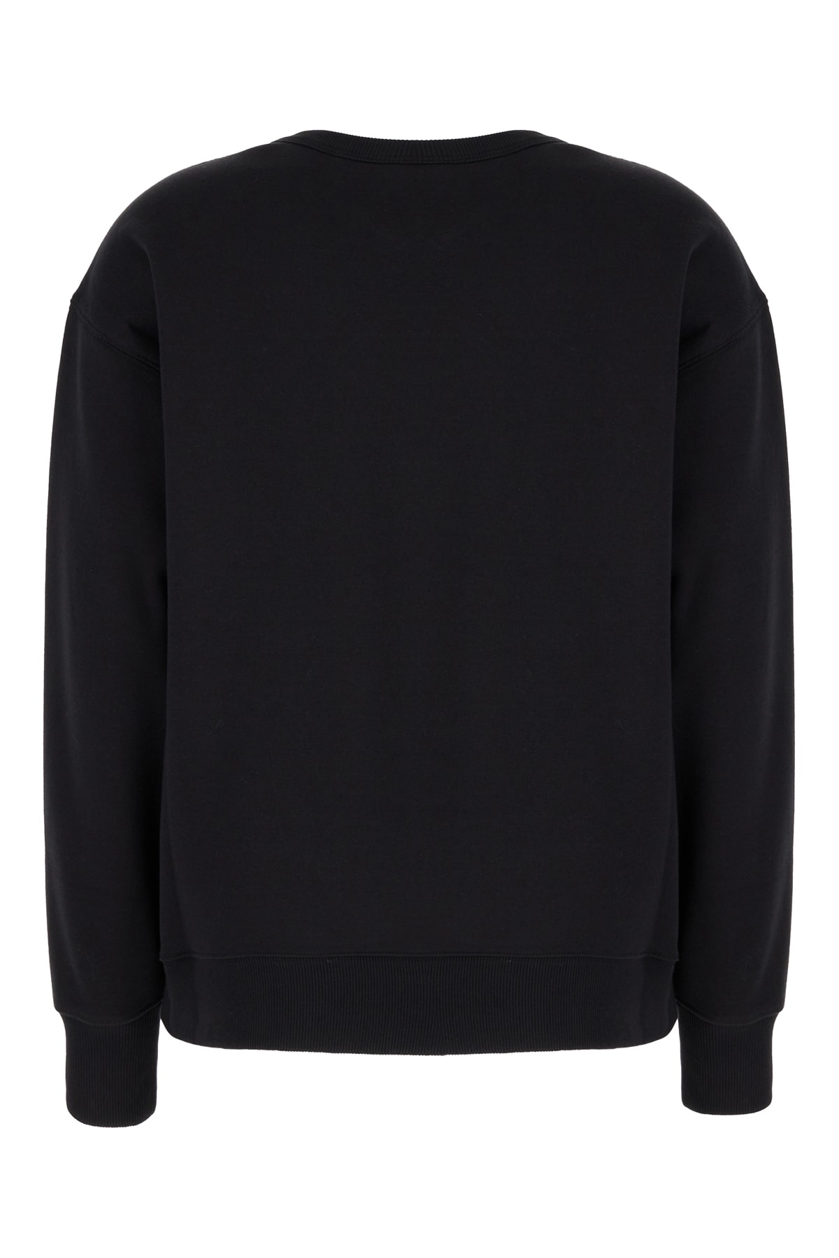 Shop Valentino Black Cotton Blend Oversize Sweatshirt In Nero