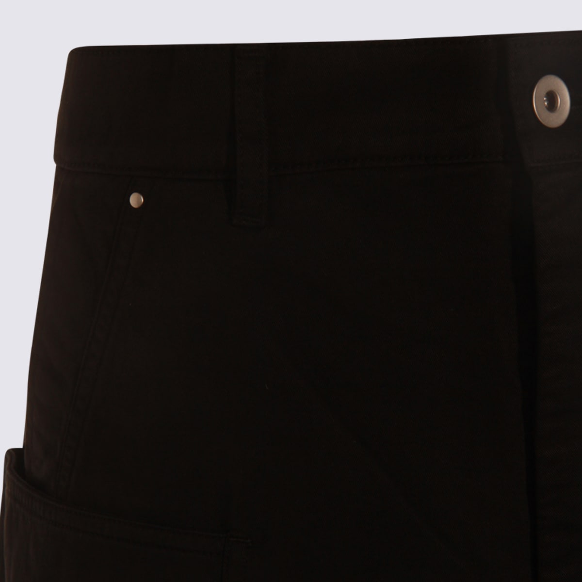 Drkshdw Black Cotton Stefan Cargo Pants In Black