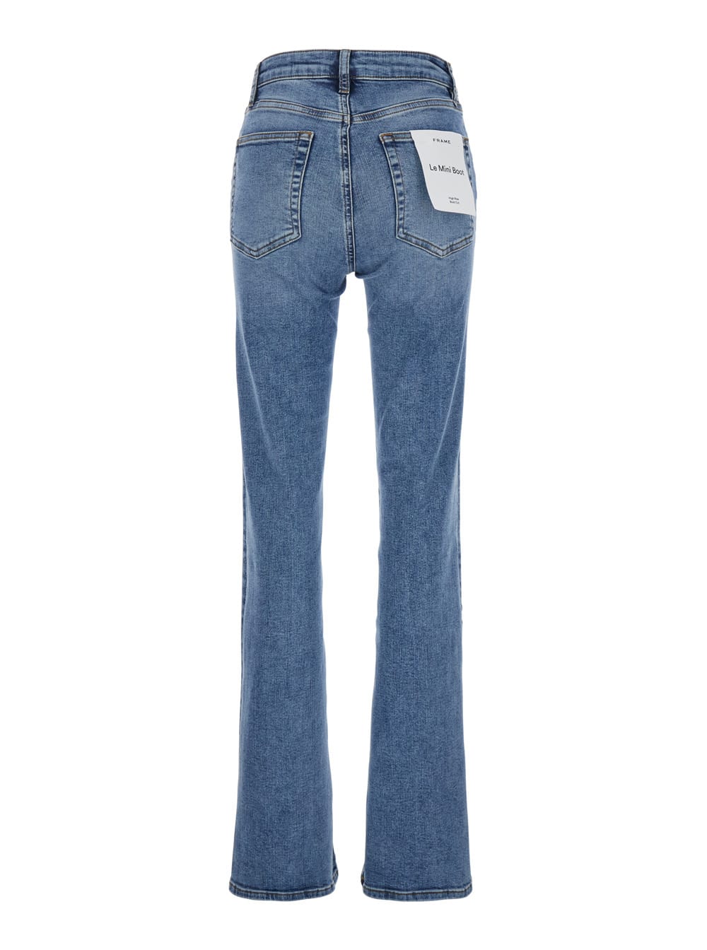 FRAME LE MINI BOOT BLUE JEANS WITH FLARED LEG IN COTTON BLEND WOMAN