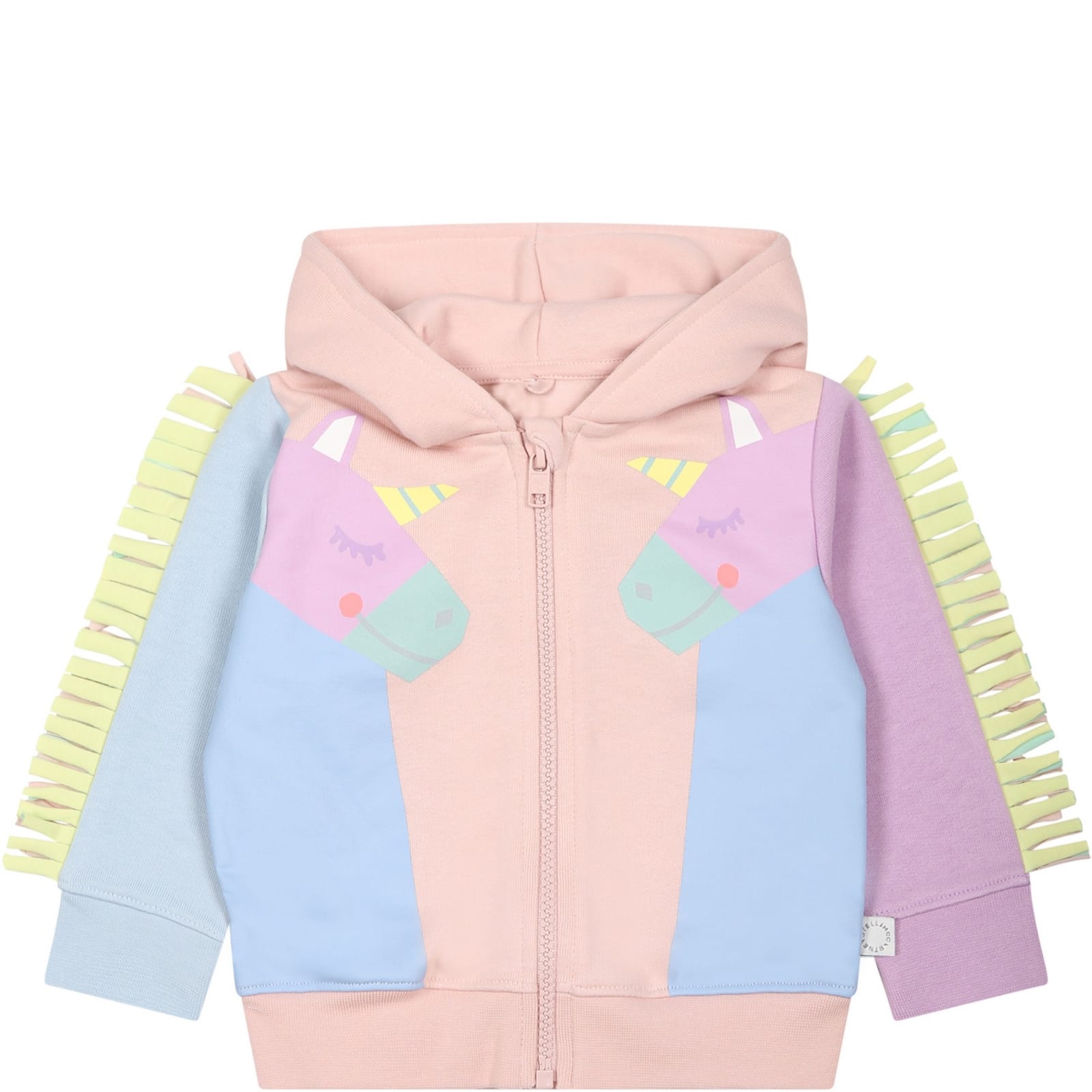 Stella Mccartney Multicolor Sweatshirt For Baby Girl With Unicorns