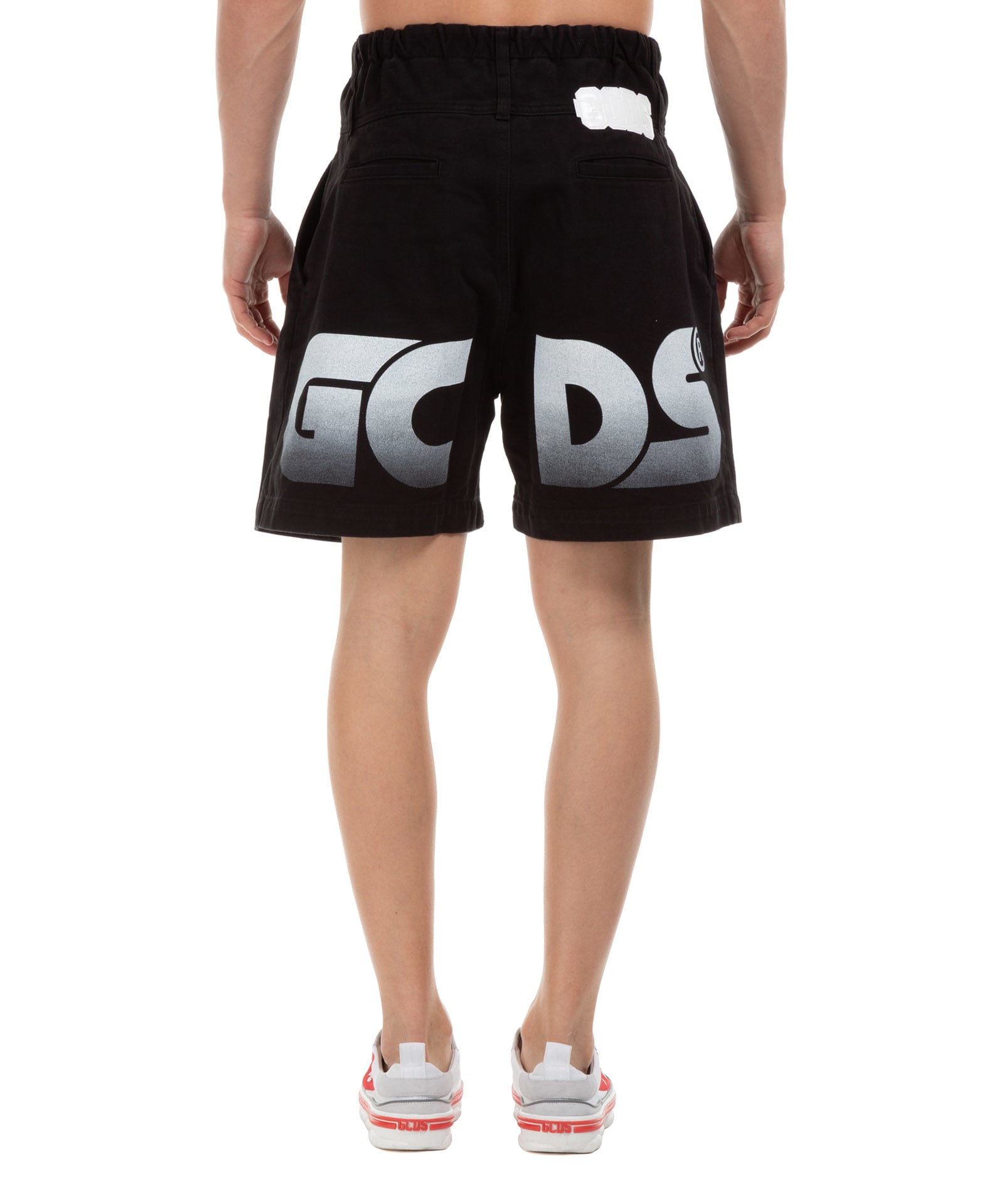 GCDS Lobby Boy Cotton Track Shorts