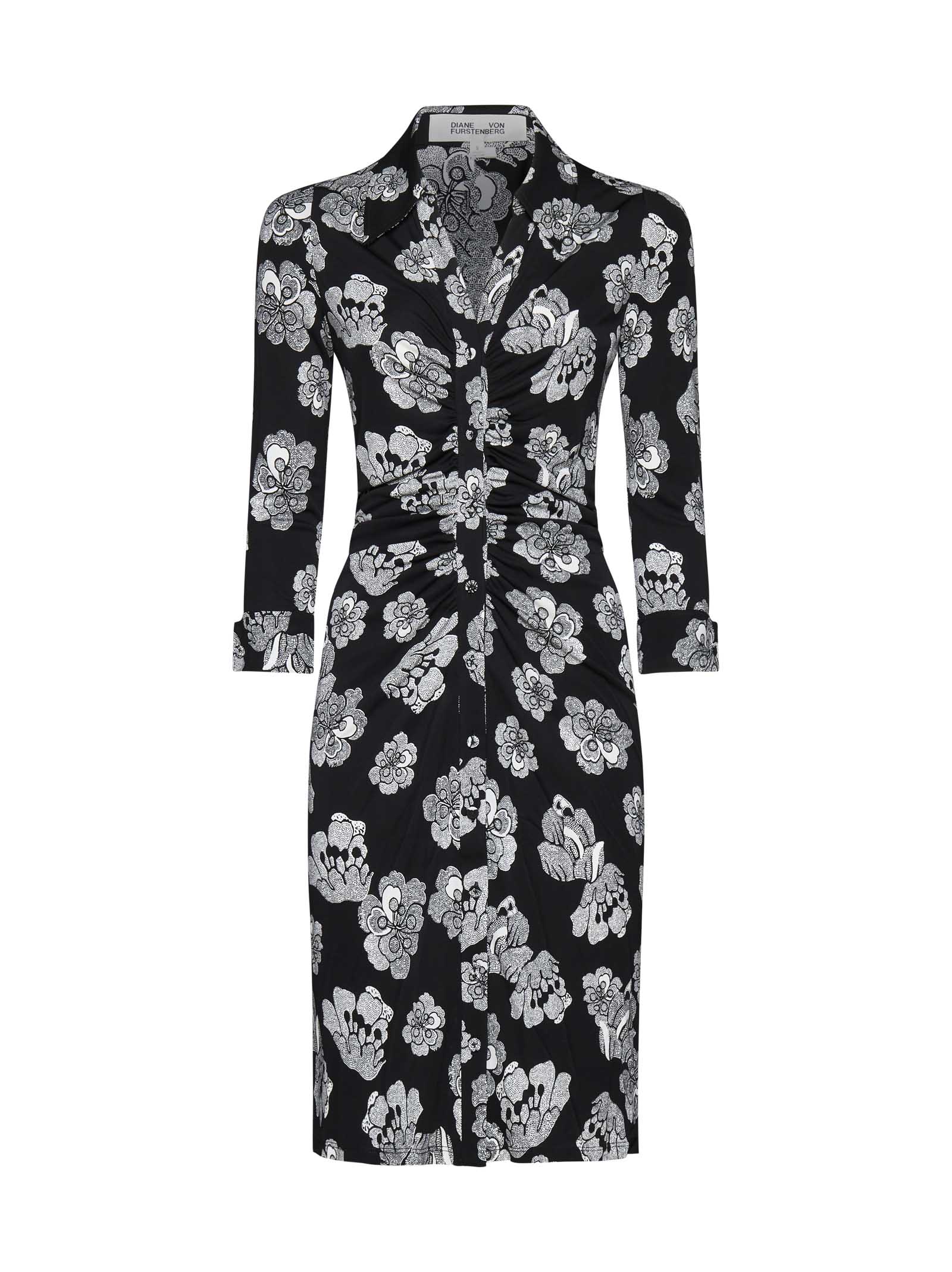 Shop Diane Von Furstenberg Dress In Dotted Buds