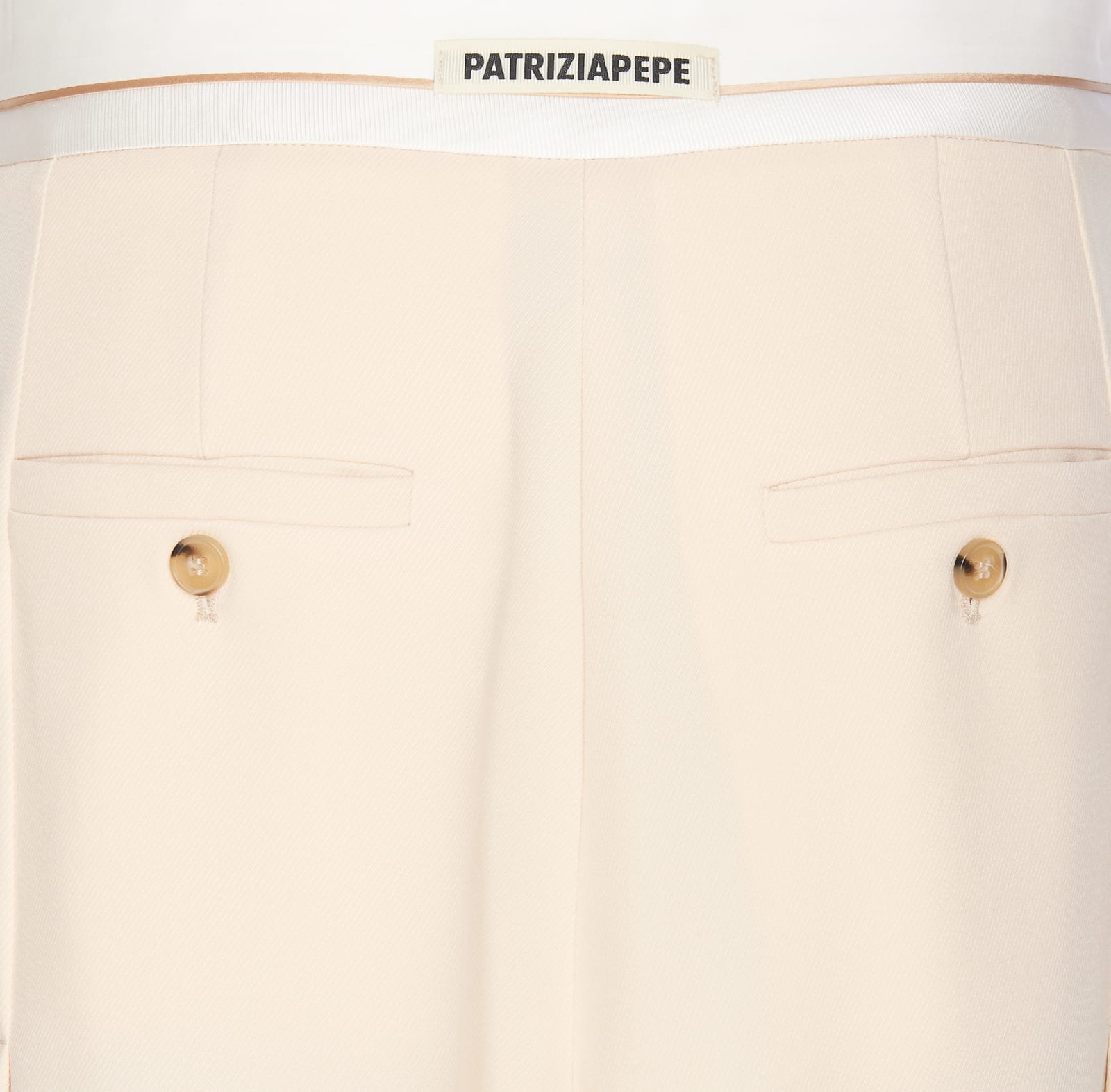 Shop Patrizia Pepe Pants In Ivory