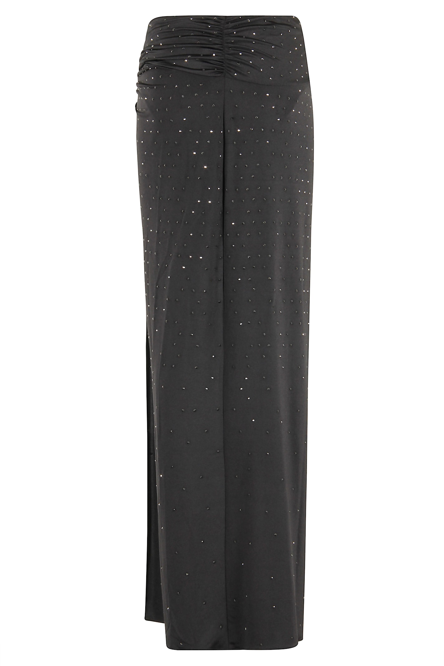 The Andamane Zohra Crystal Maxi Skirt In Black