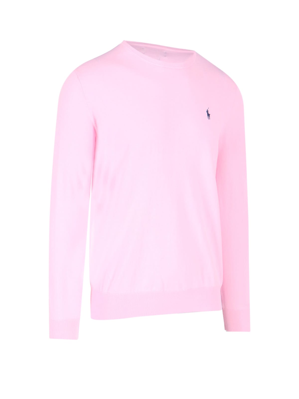 Shop Polo Ralph Lauren Logo Sweater In Pink