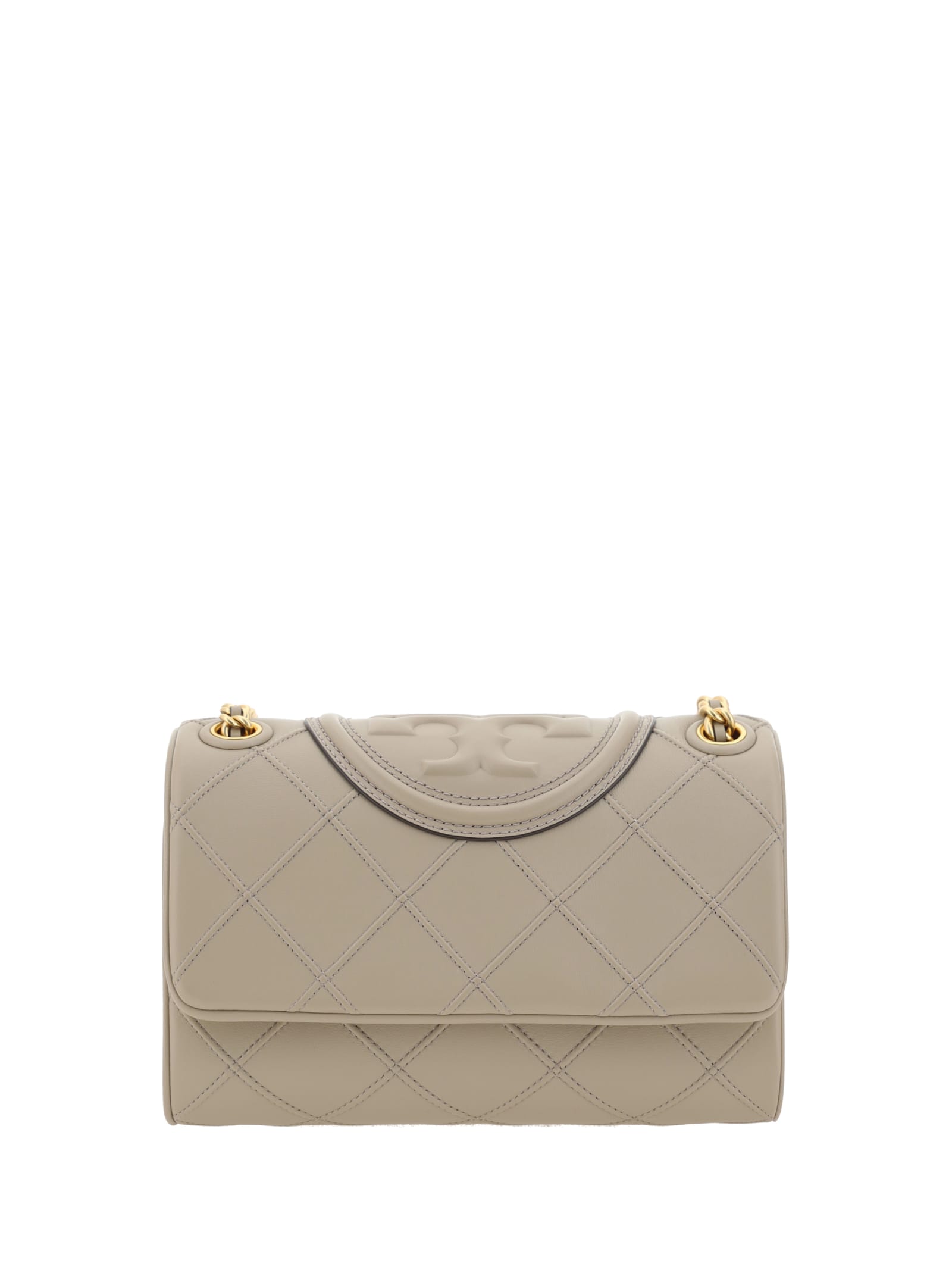 Shop Tory Burch Small Fleming Shoulder Bag In Fresh Clay