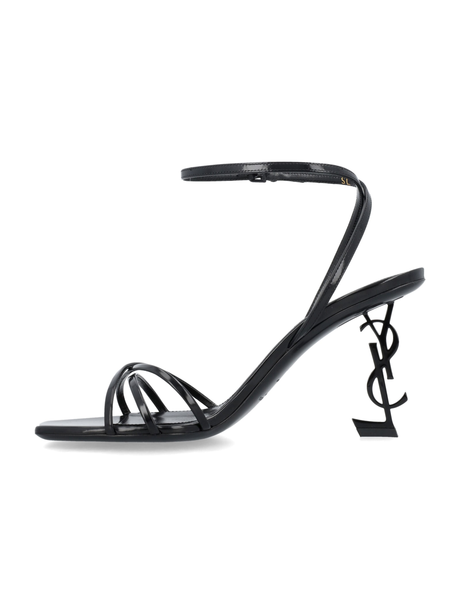 Shop Saint Laurent Opyum Sandal In Black