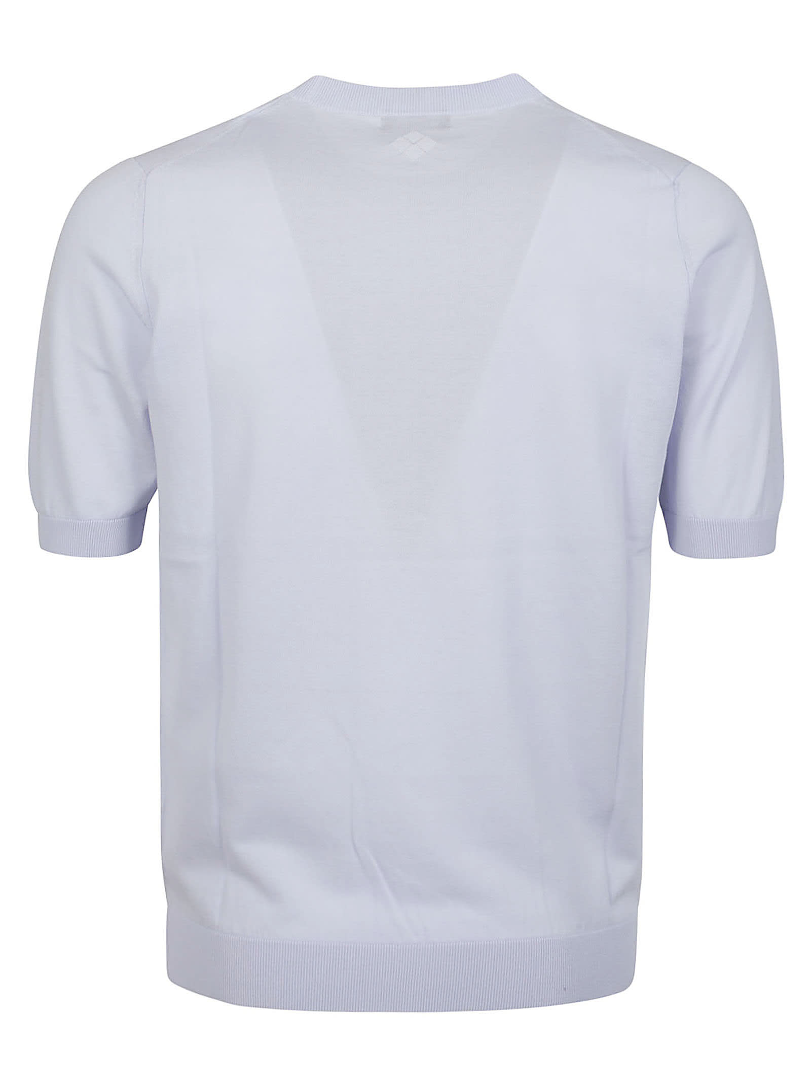 Shop Ballantyne Plain T-shirt In Snow Shadow