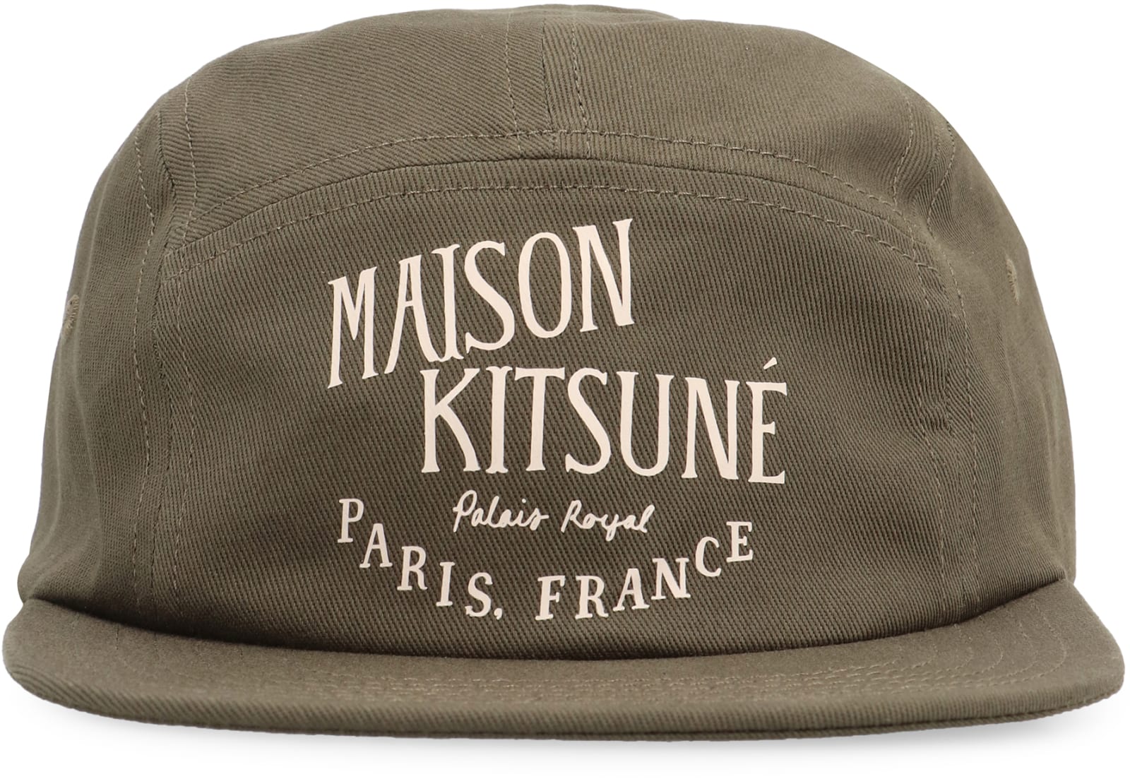 Shop Maison Kitsuné Logo Baseball Cap In Green