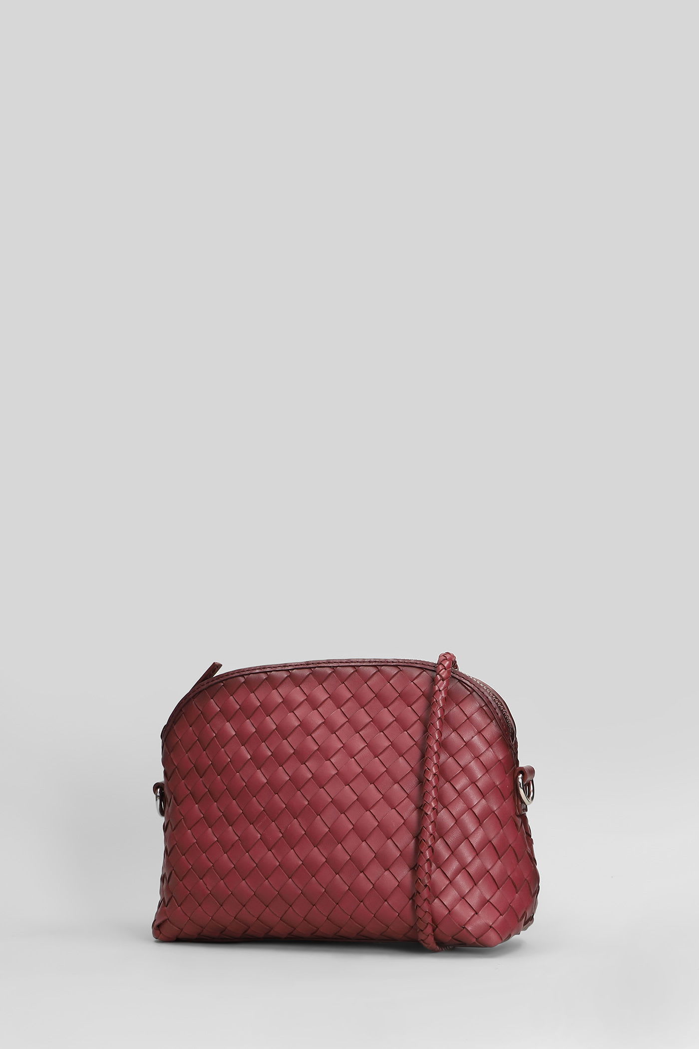 Dragon Diffusion Chunky Fellini Shoulder Bag In Bordeaux Leather In Burgundy