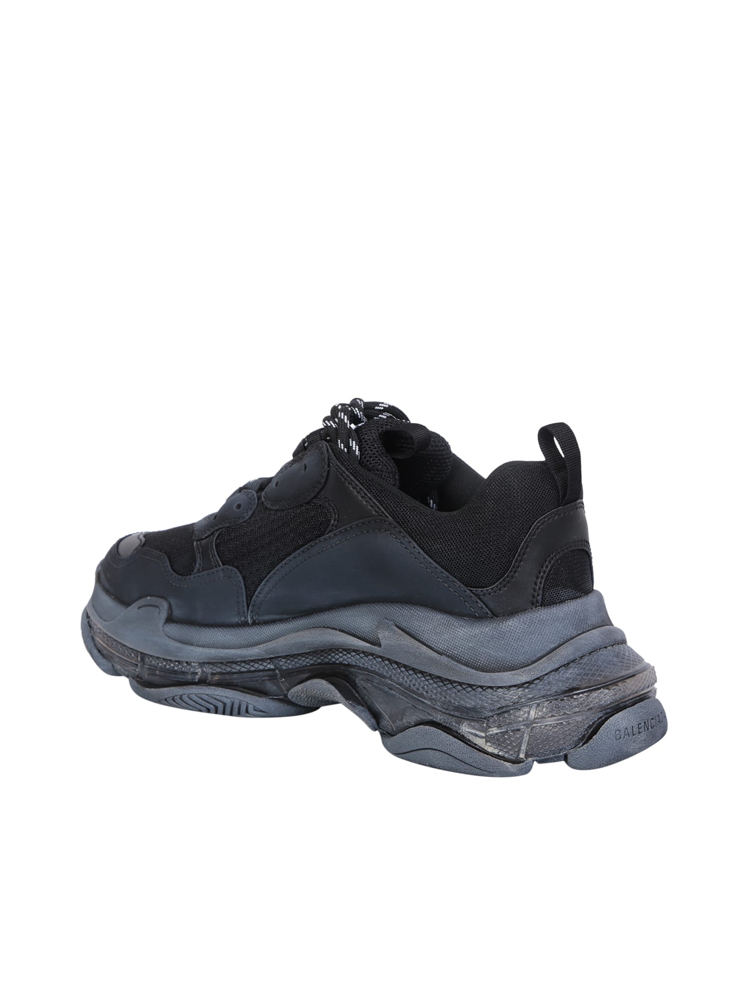 Mens Triple S Sneaker Clear Sole in Black  Balenciaga US