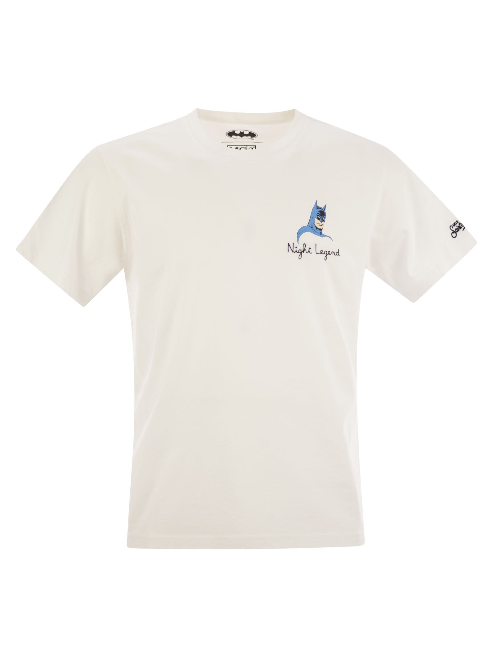 MC2 SAINT BARTH T-SHIRT WITH CHEST PRINT