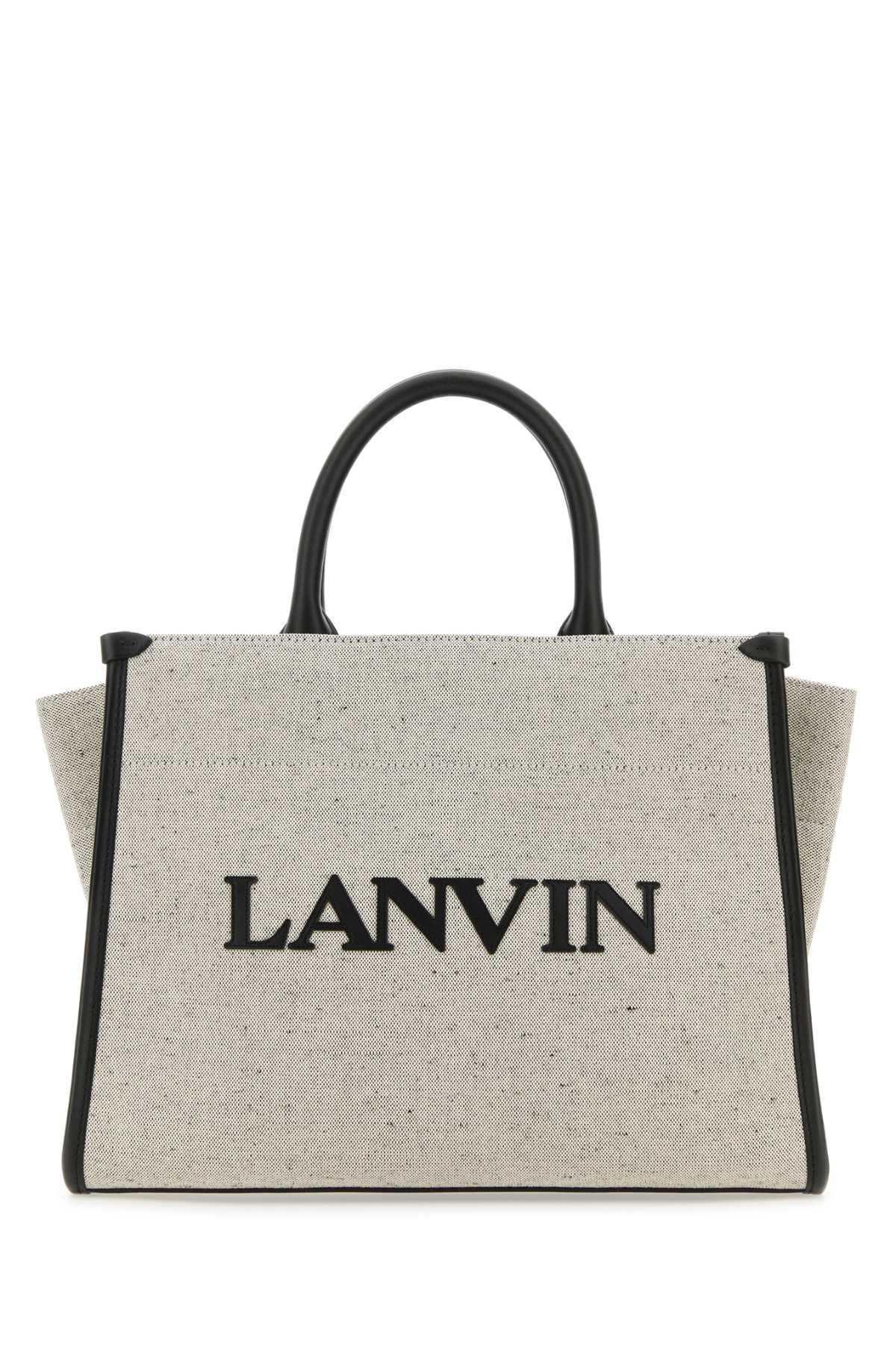 Two-tone Canvas Small In & Out Shopping Bag