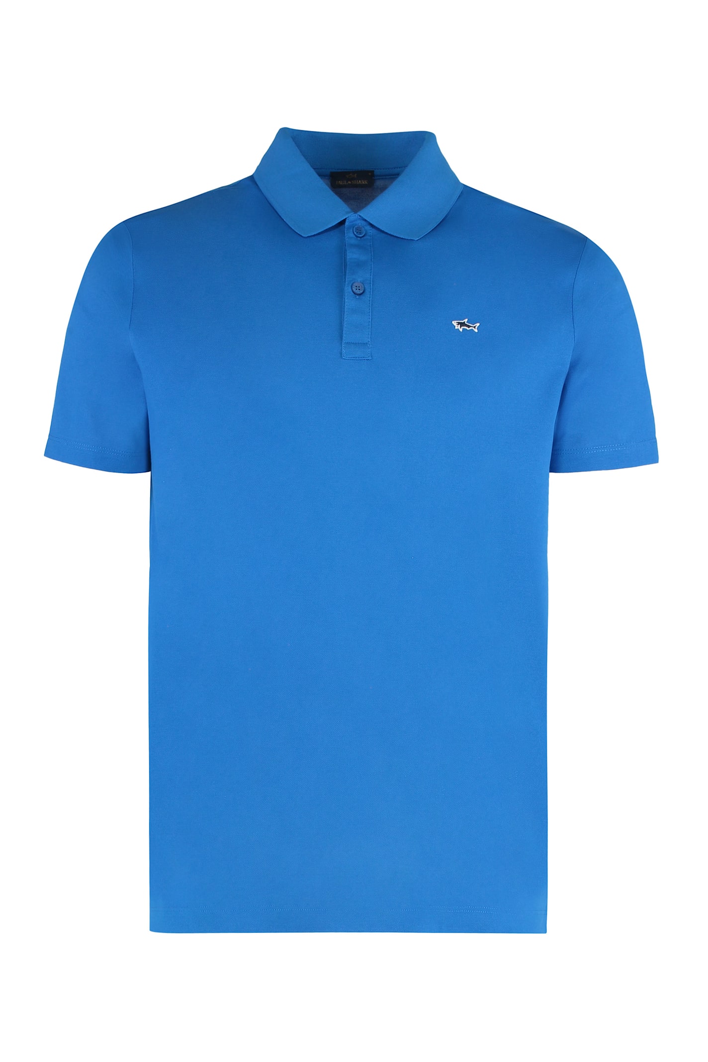 Paul&amp;shark Cotton Piquet Polo In Blue