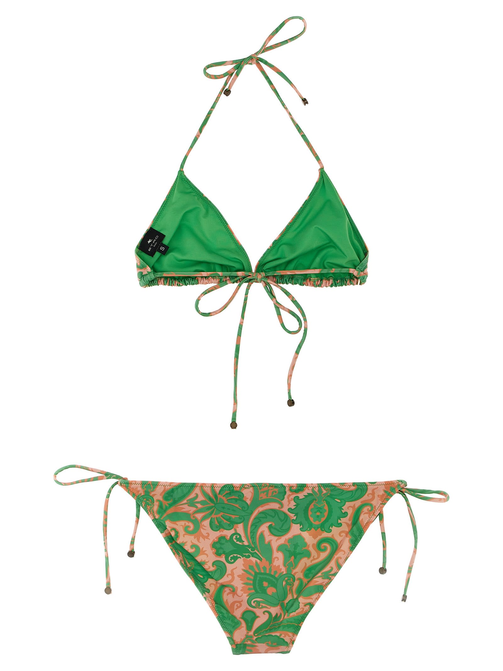 Etro Floral Paisley Bikini Beachwear In Multicolor