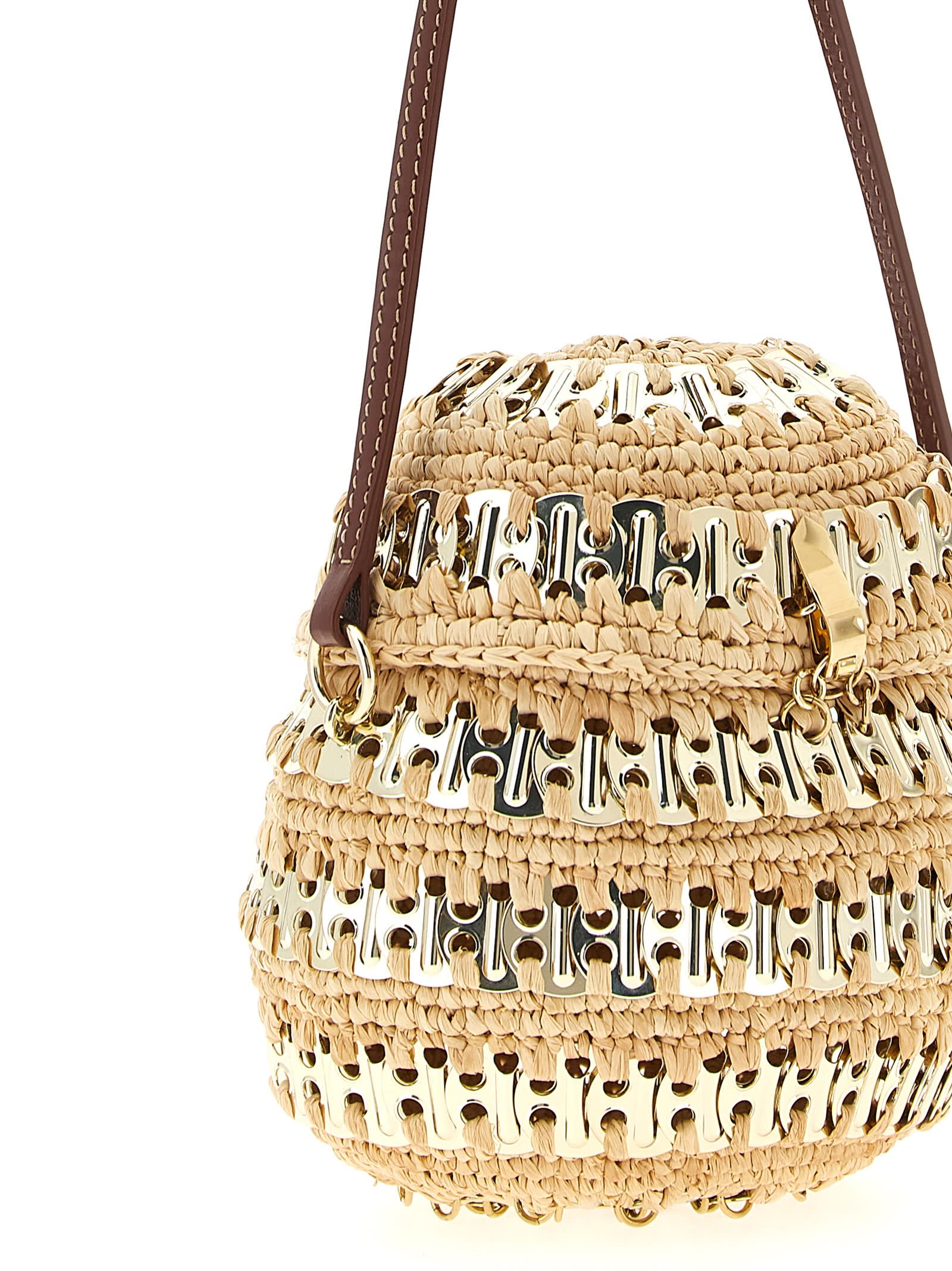 Rabanne 1969 Ball Handbag In Sand