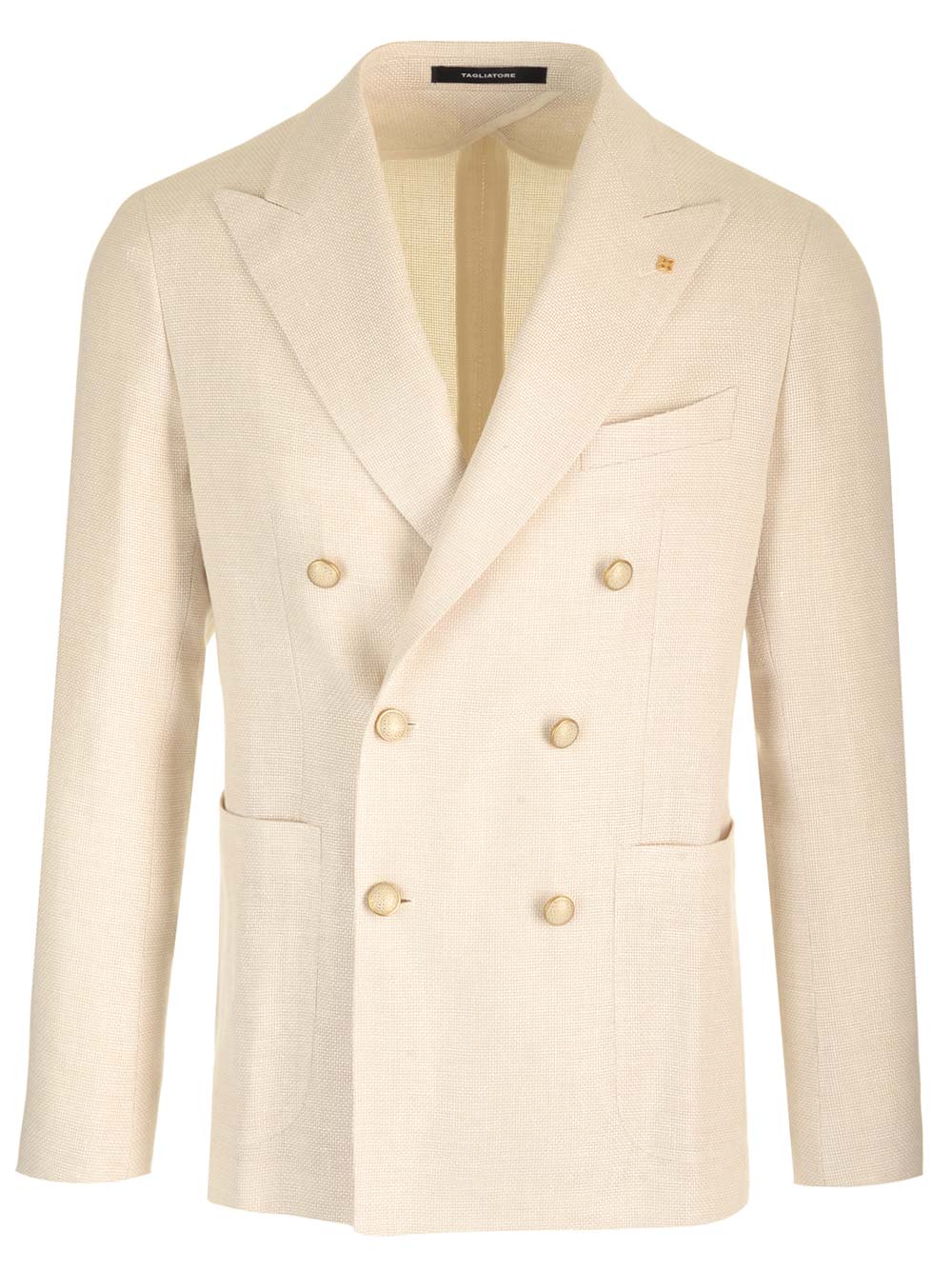 Shop Tagliatore Montecarlo Double-breasted Blazer In White