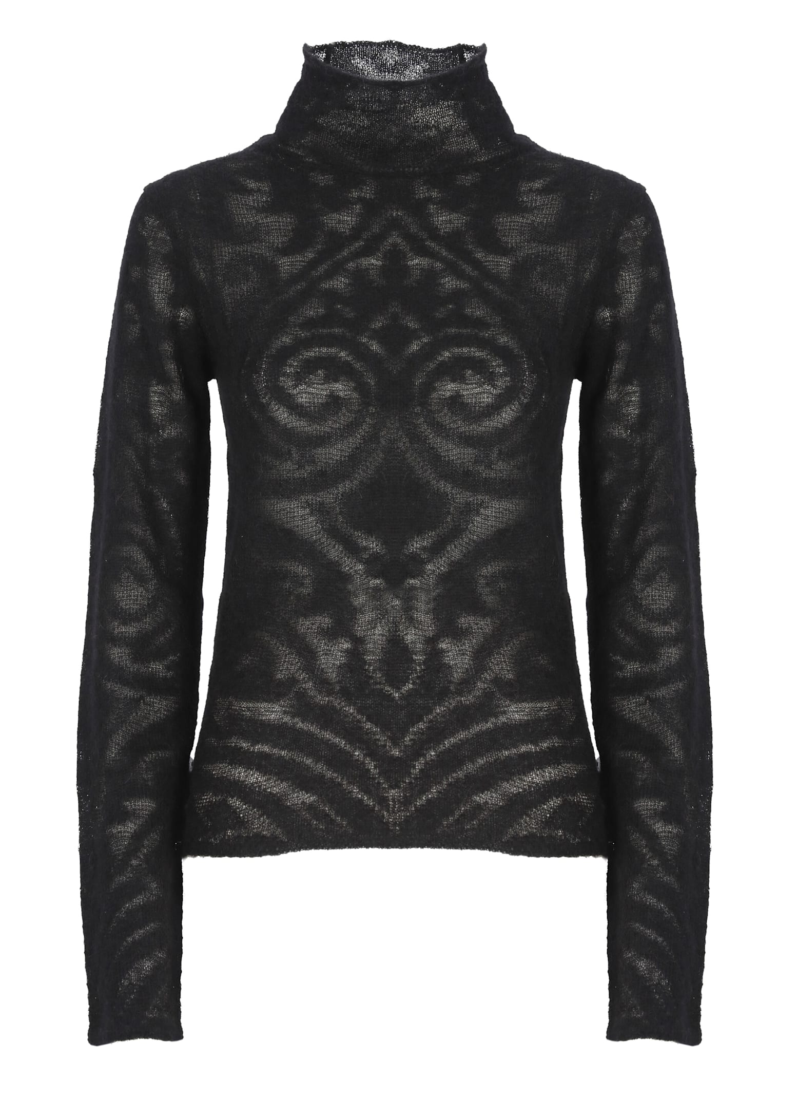 Shop Etro Alpaca And Mohair Sweater In Black