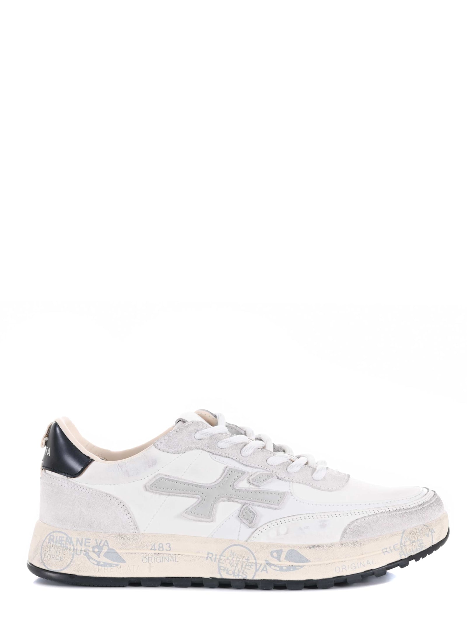 Shop Premiata Sneakers In White