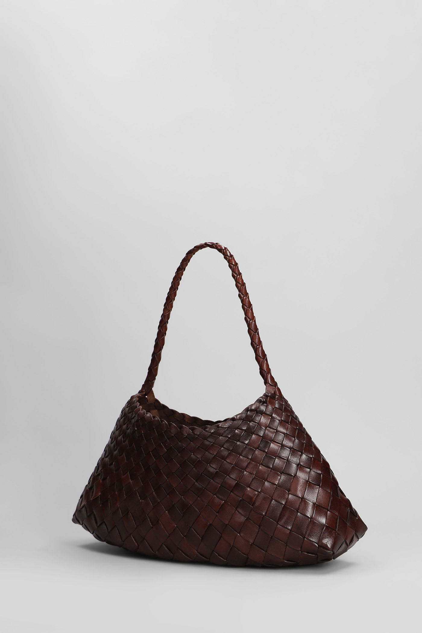 Dragon Diffusion Rosanna Mini Hand Bag In Brown Leather In Brown