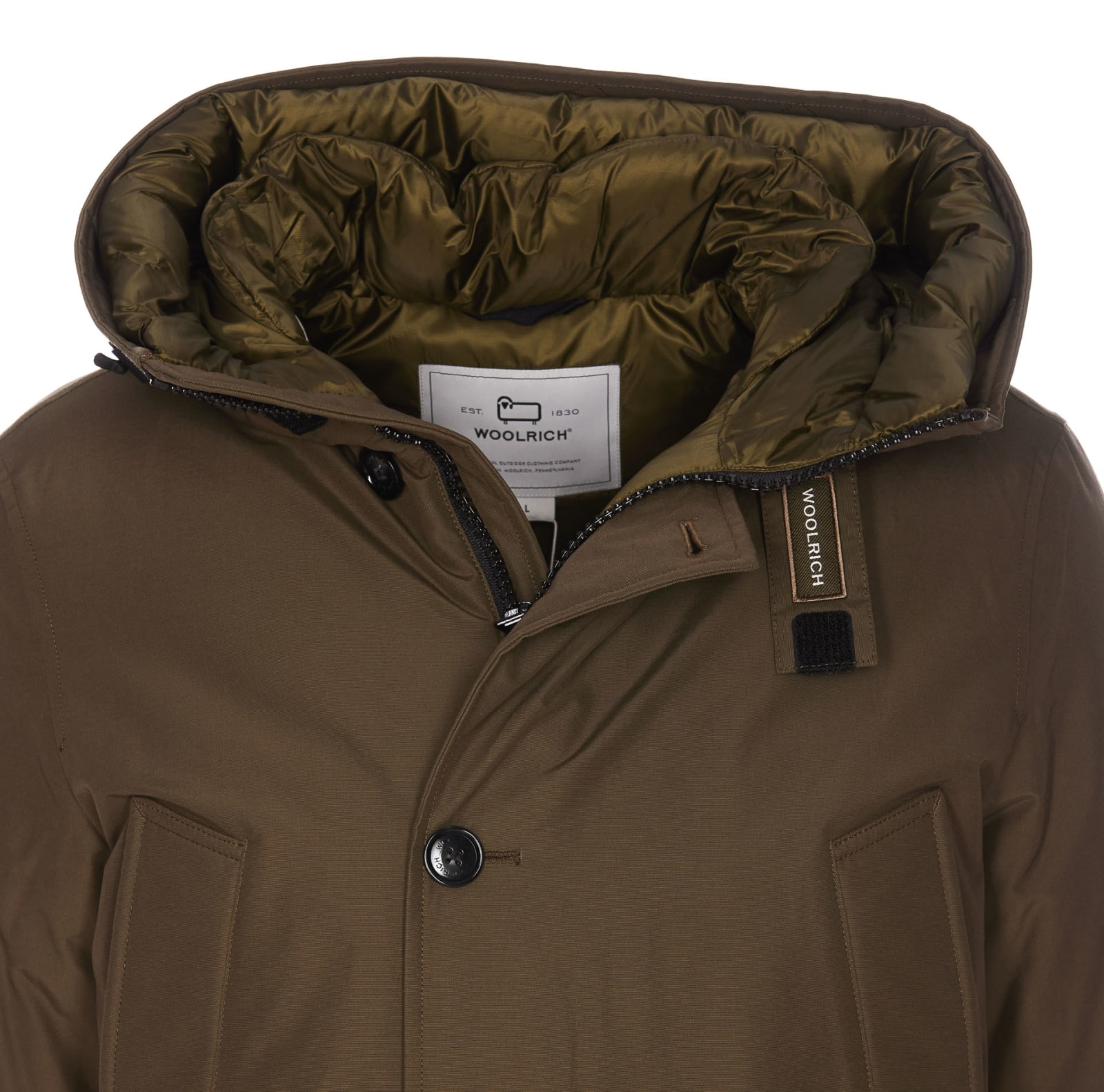 Woolrich Anorak Parka In Yellow