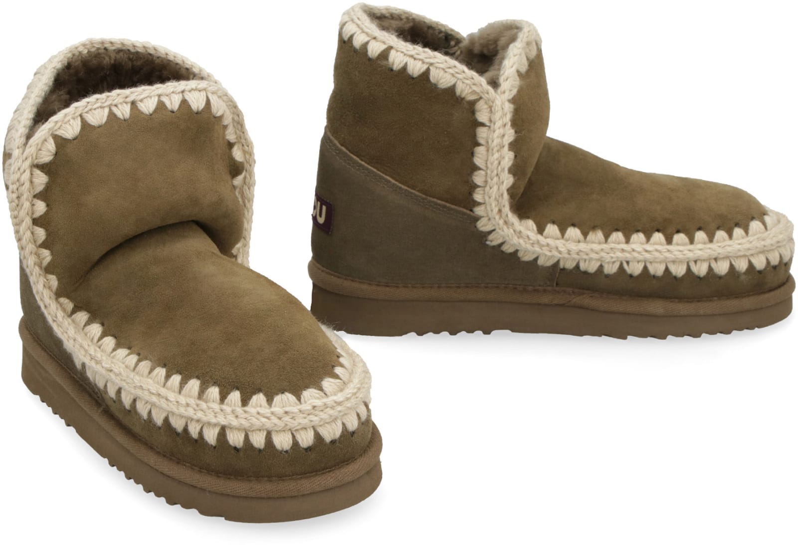 Shop Mou Eskimo 18 Ankle Boots In Brown