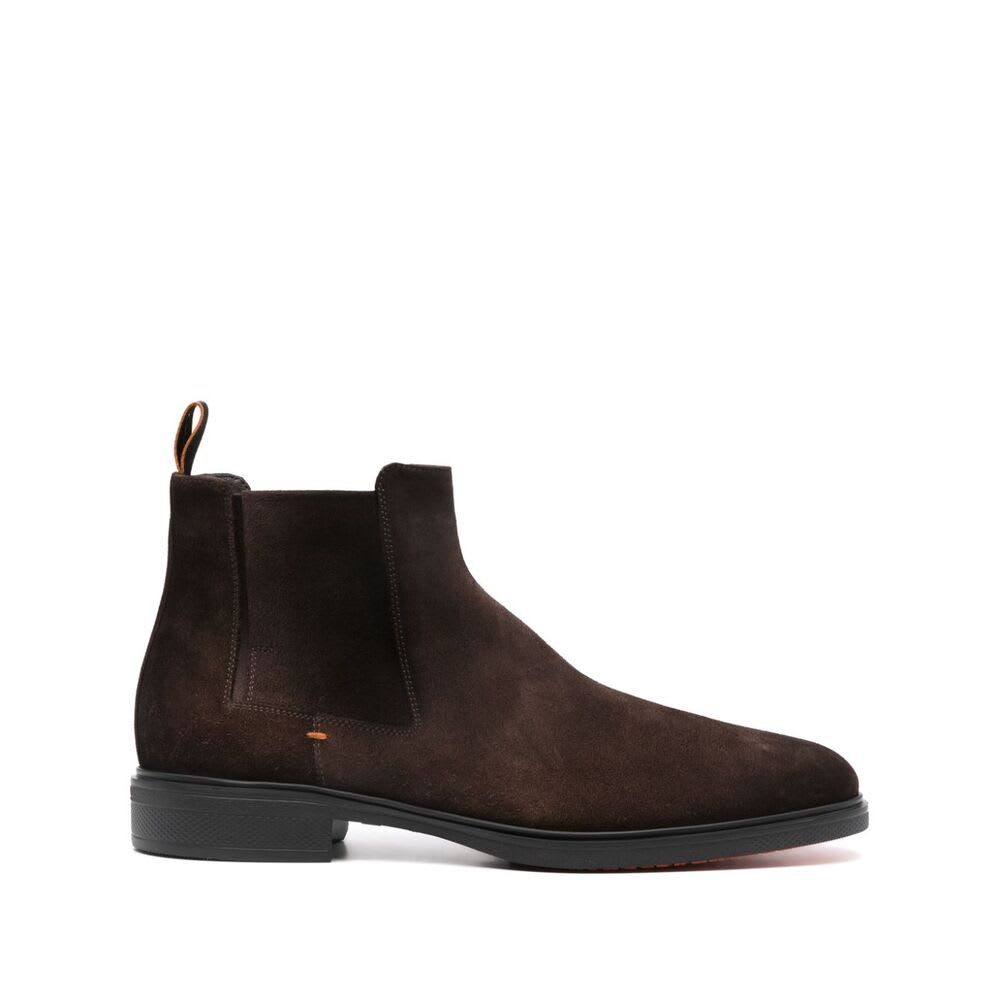 Shop Santoni Shoe In Brown