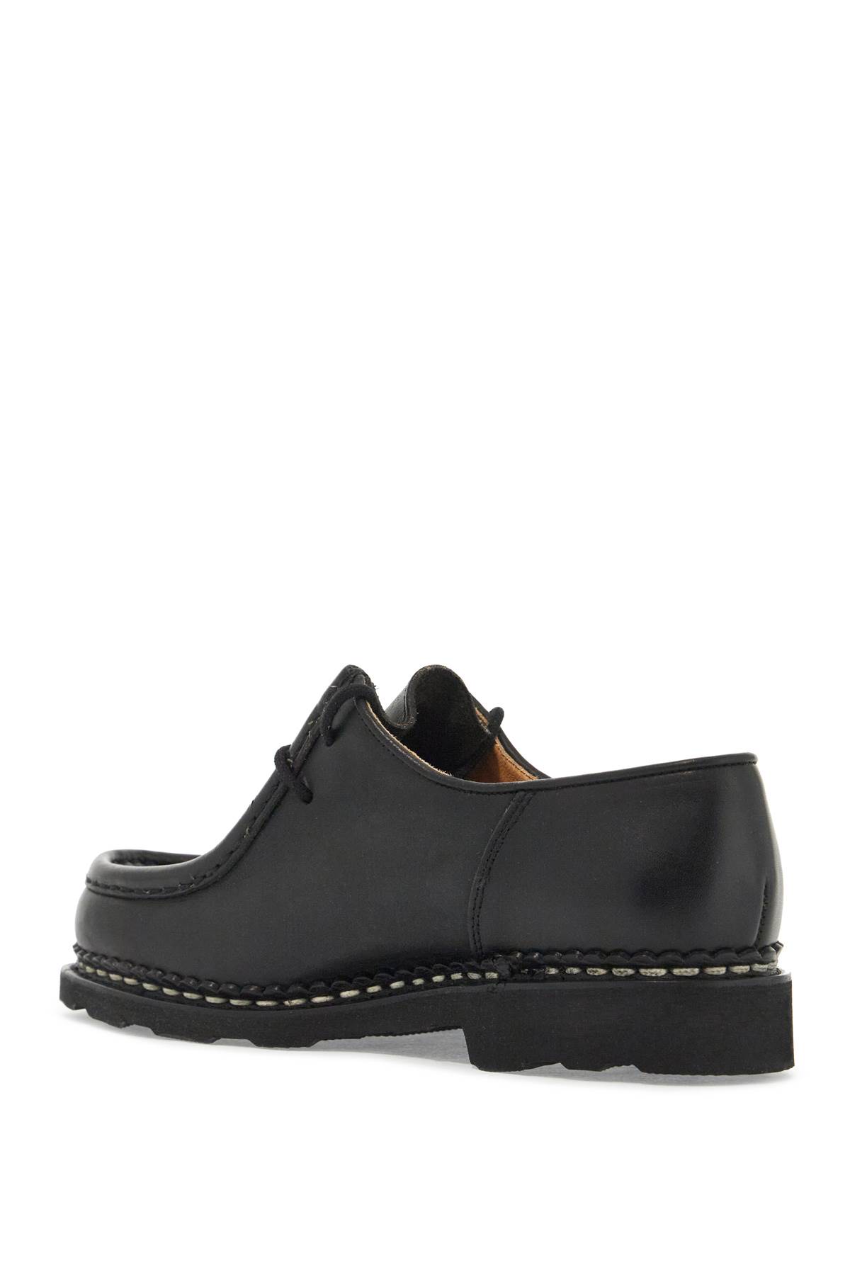 Shop Paraboot Leather Michael Derby Shoe In Noire Lis Noir (black)