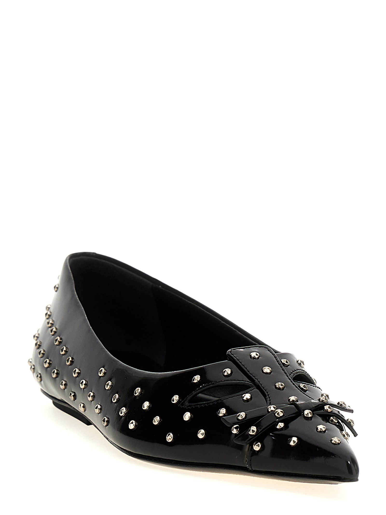 MARC JACOBS THE GLAM STUDS KAT BALLET FLATS 