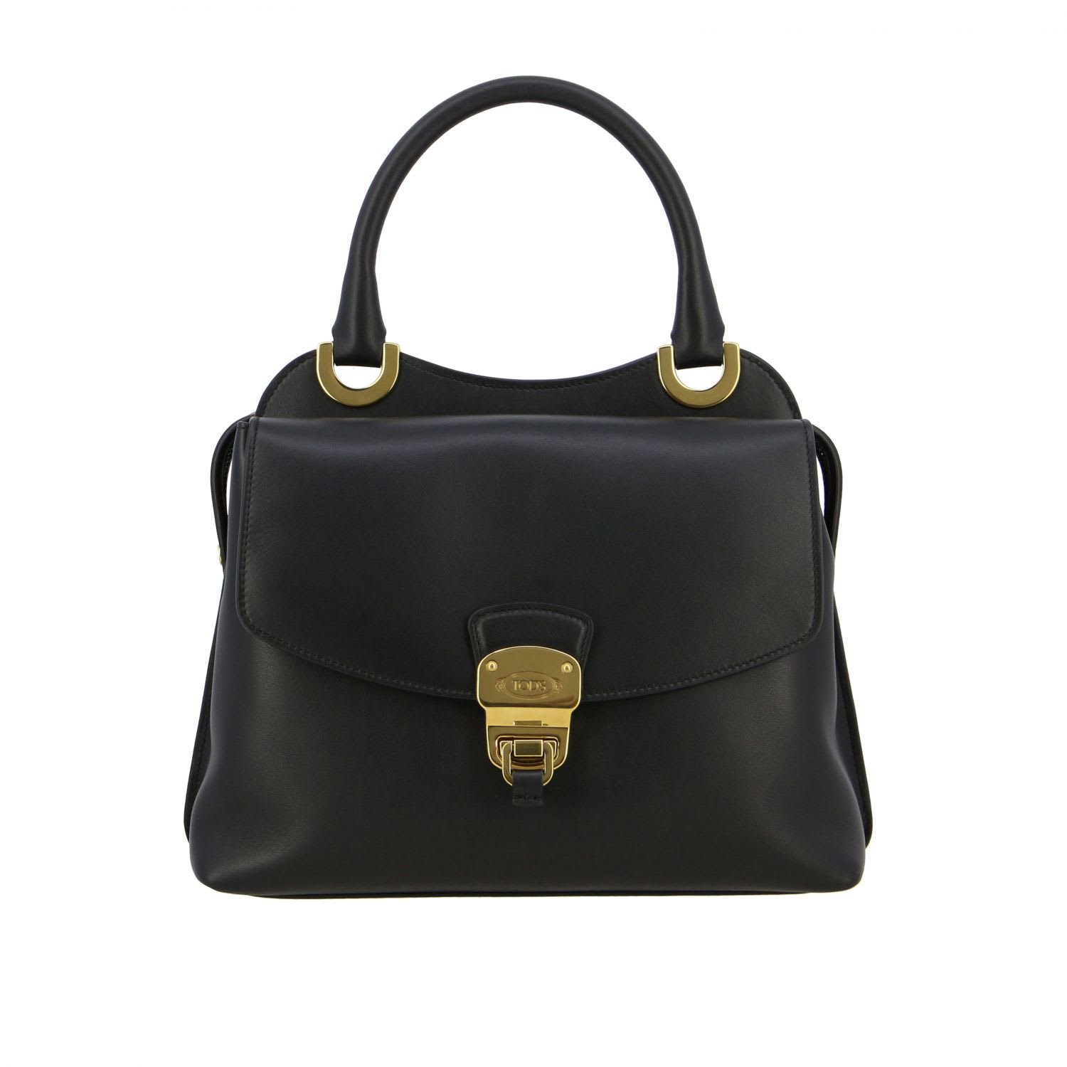 Tod's Mini Handbag In Leather With Zip In Black